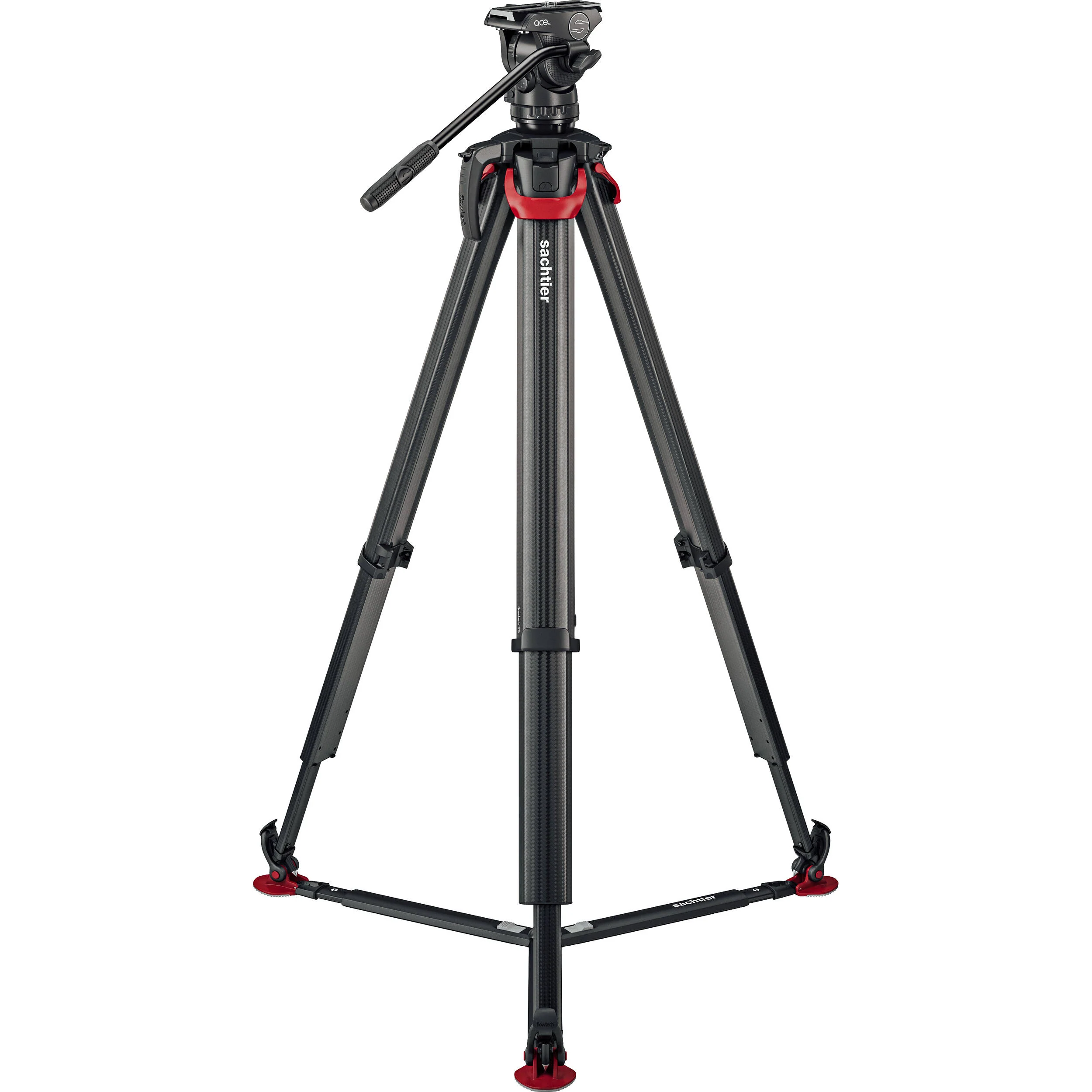 Sachtler Flowtech 75 GS Carbon Fiber Tripod System with Ace XL Mark II Fluid Head - Image 5