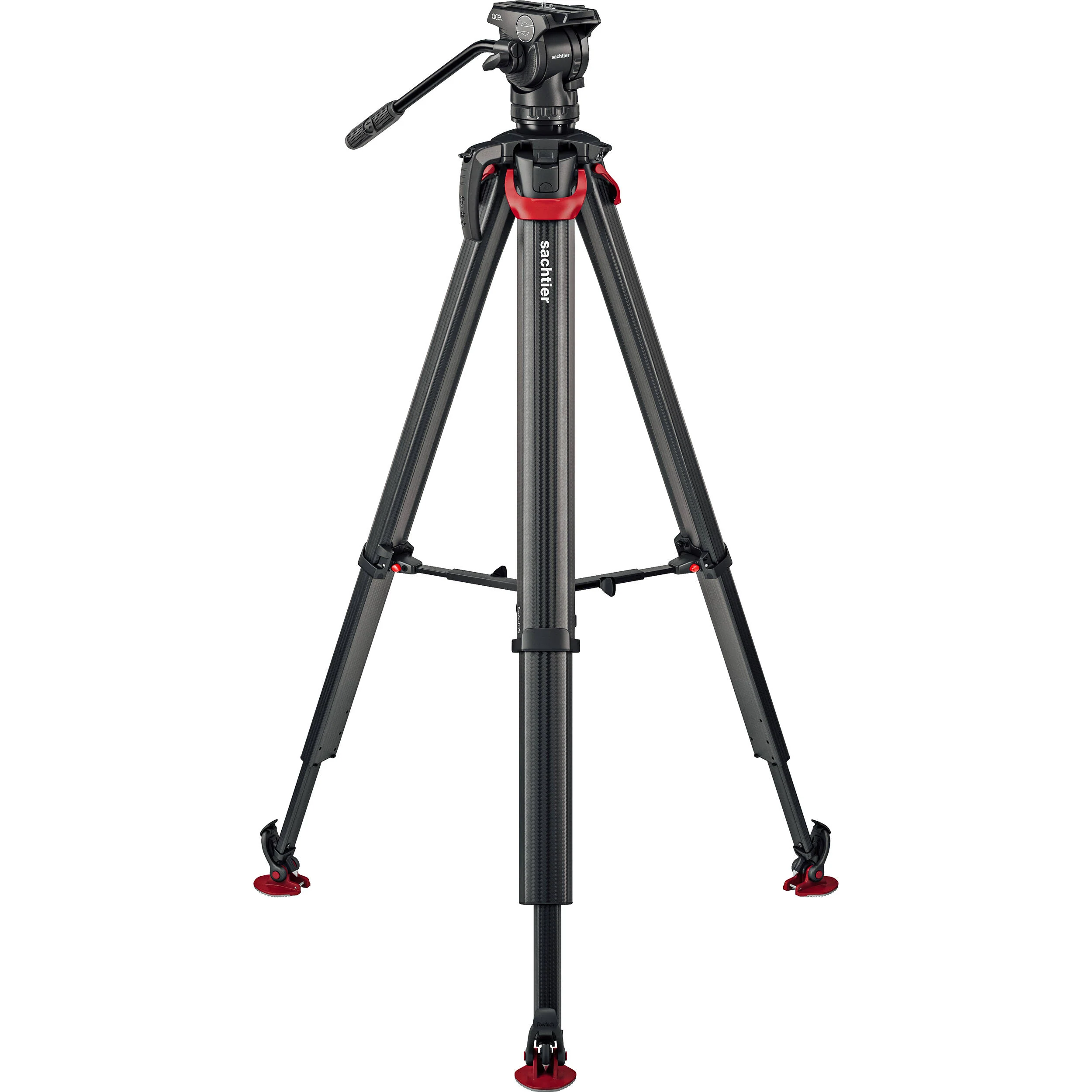 Sachtler Flowtech 75 MS Carbon Fiber Tripod System with Ace XL Mark II Fluid Head - Image 4