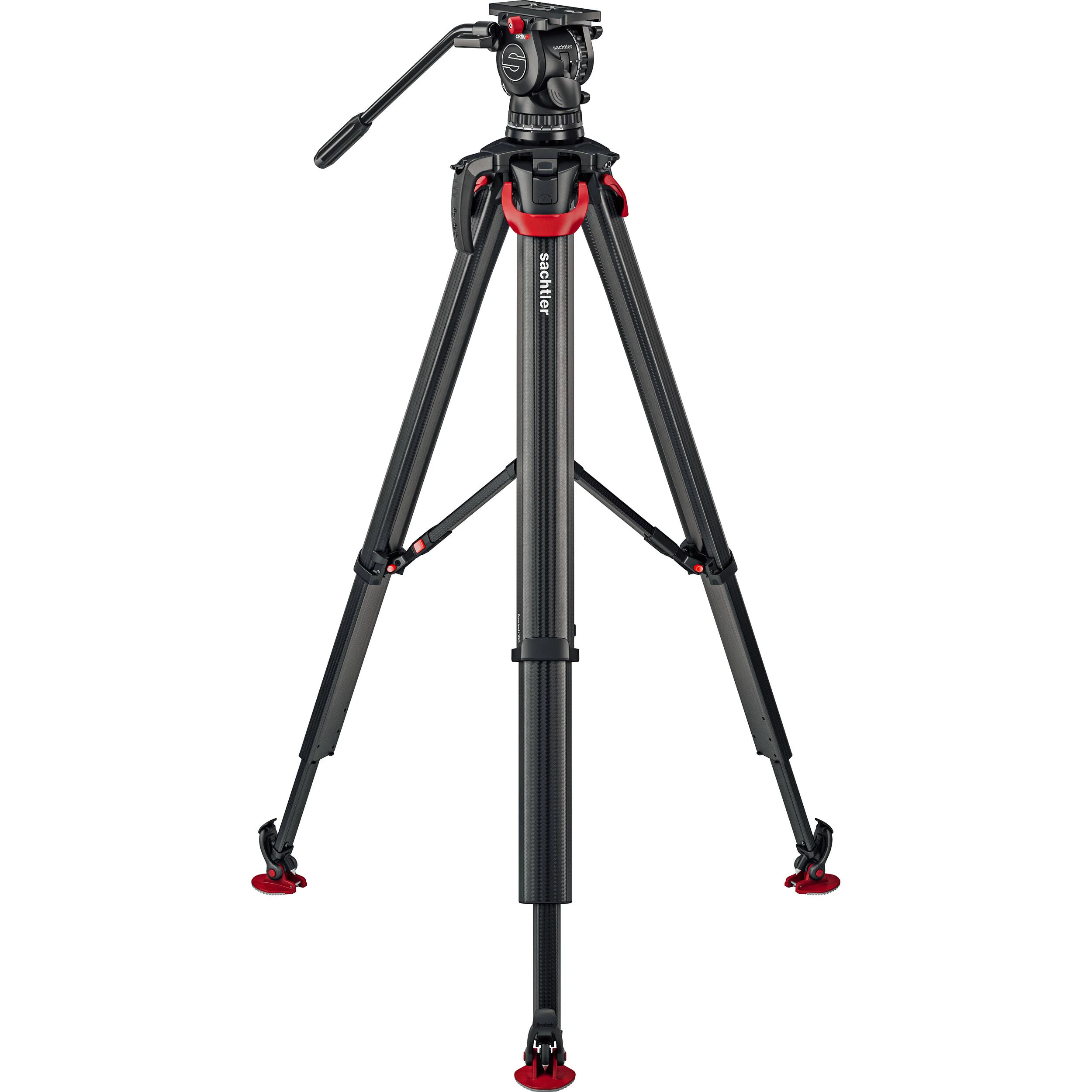 Sachtler System aktiv10T & flowtech 100 with Mid-Level Spreader - Image 7