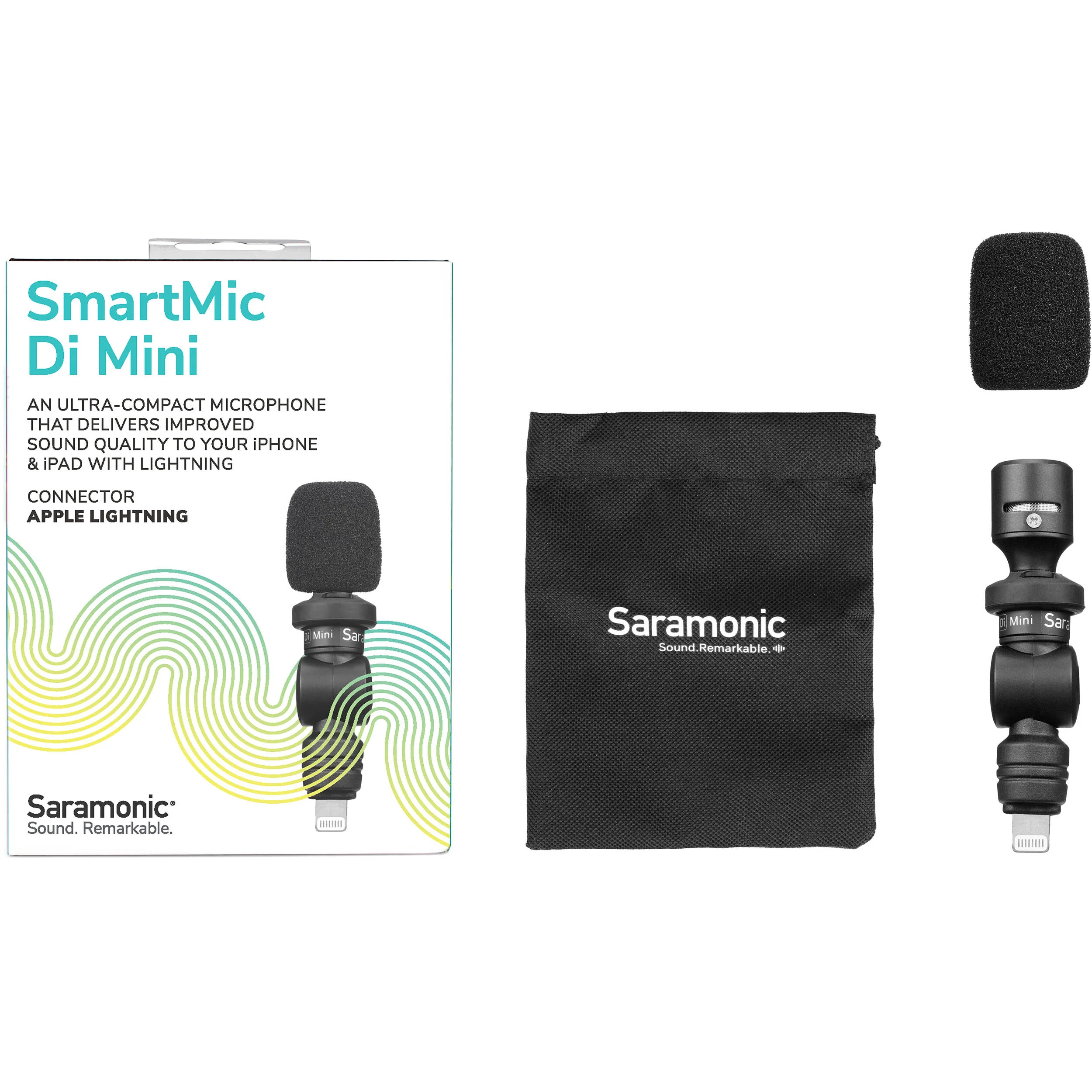 Saramonic SmartMic Di Mini Ultracompact Omnidirectional Condenser Microphone for Lightning iOS Mobile Devices - Image 6