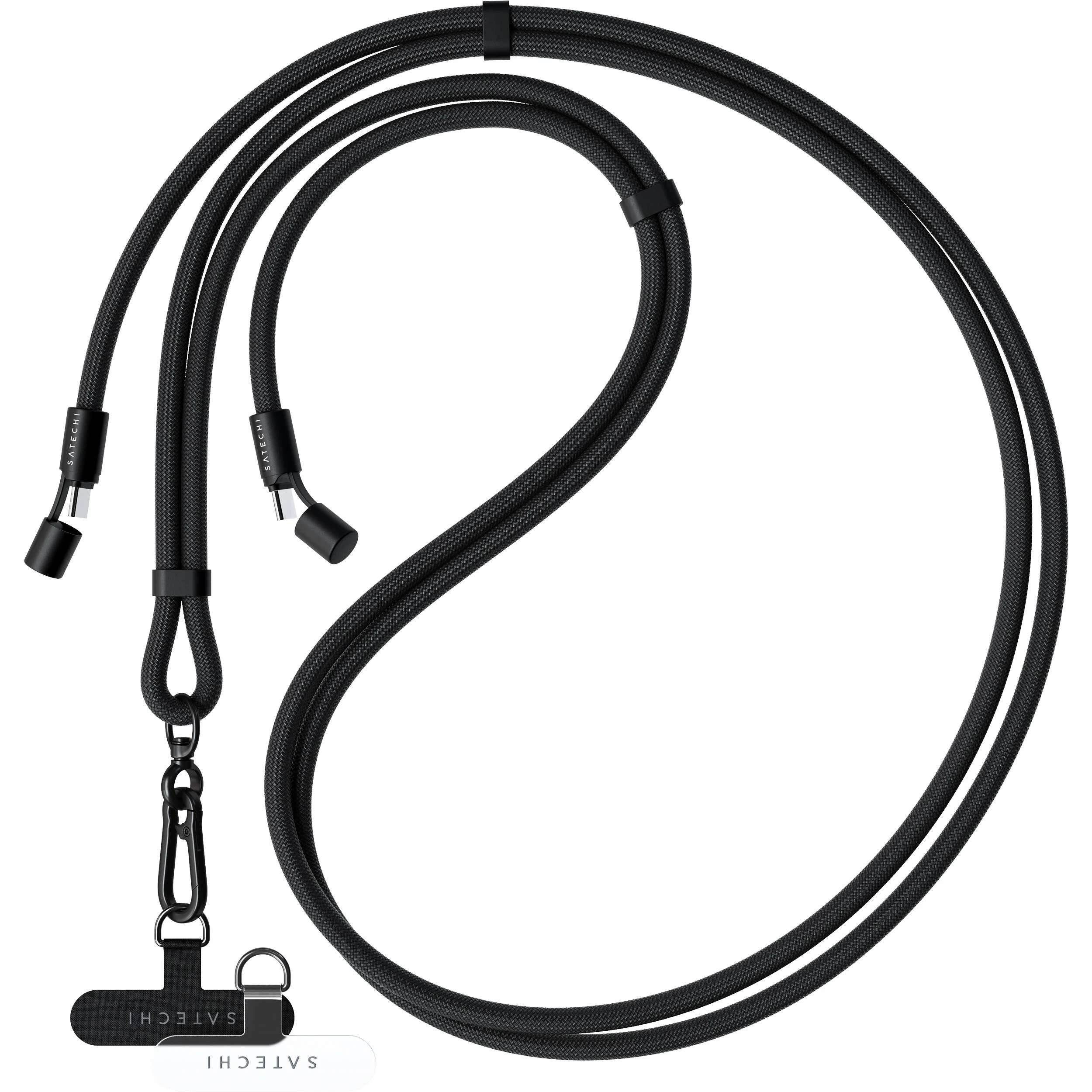 Satechi OntheGo USB-C Lanyard Cable (4.9', Black) - Image 2