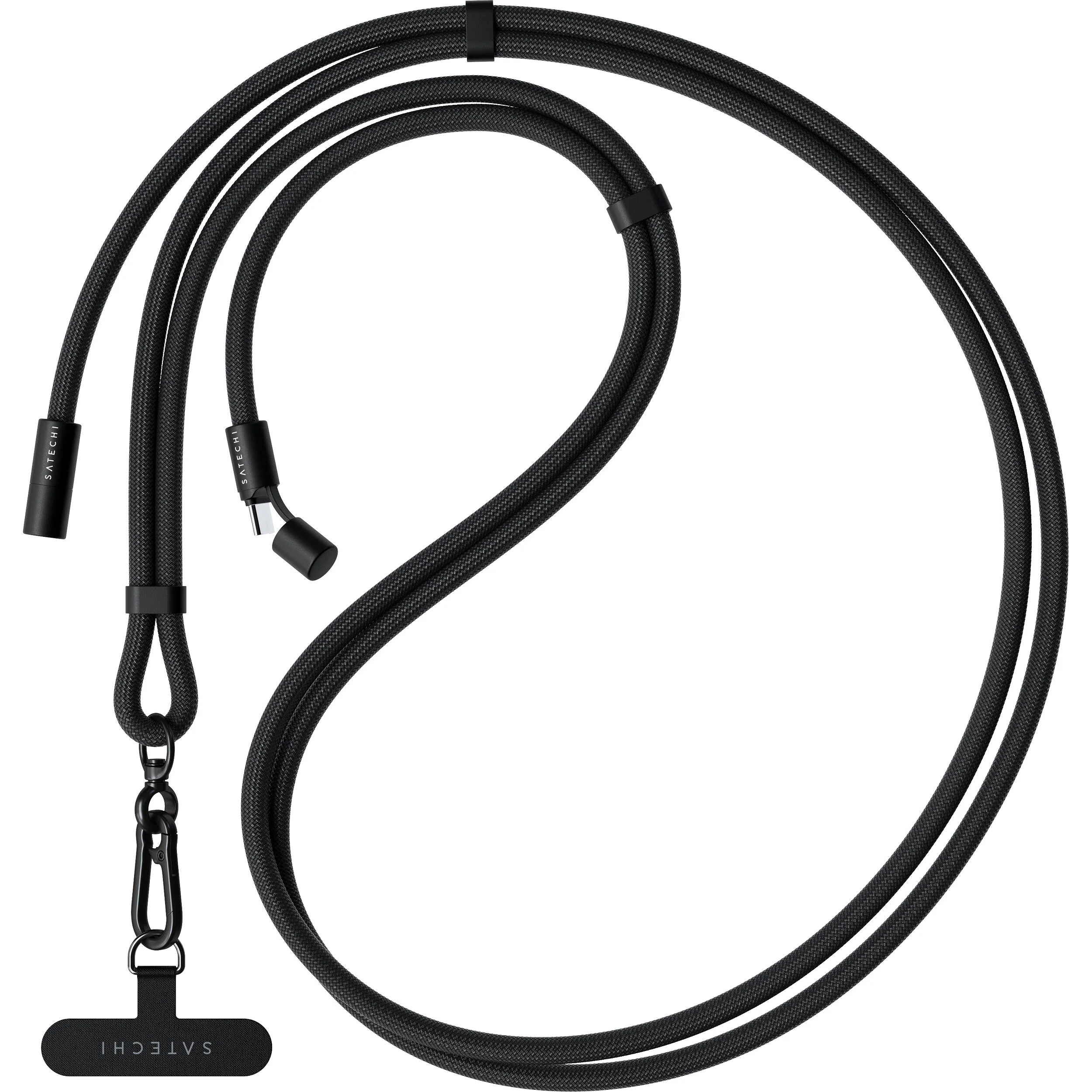 Satechi OntheGo USB-C Lanyard Cable (4.9', Black) - Image 3