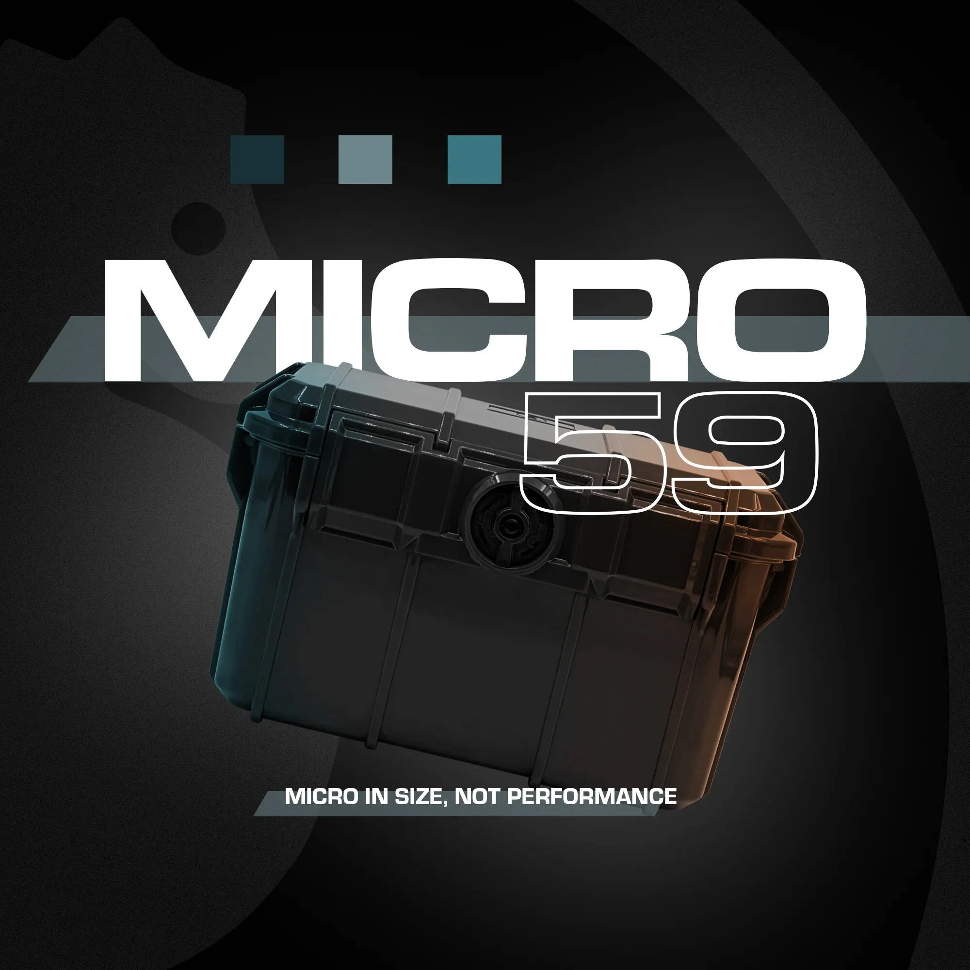 Seahorse 59 Micro Hard Case (Clear, Rubber Liner and Mesh Lid Retainer) - Image 3
