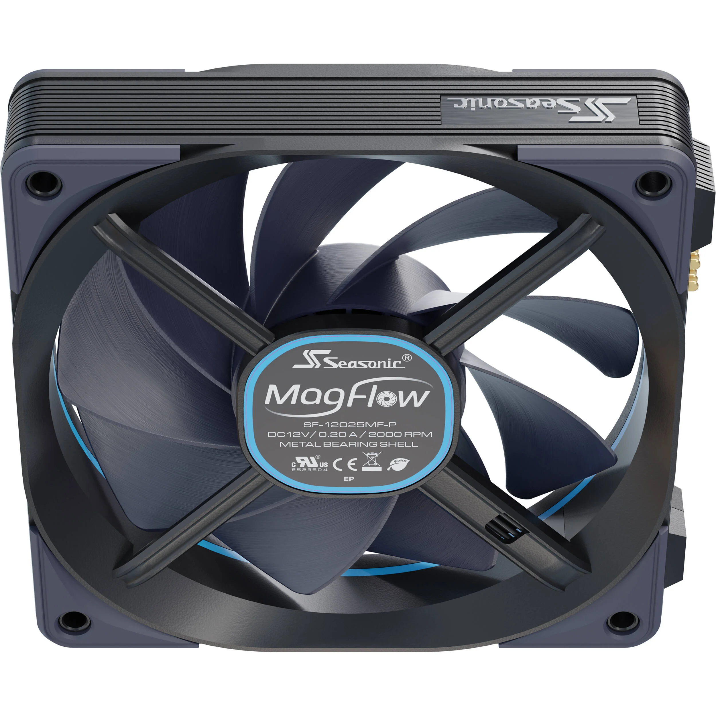 SeaSonic Electronics MagFlow 1225 PWM 120mm 3-Fan Kit - Image 6