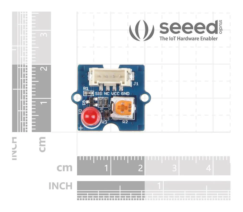 Seeed Studio 104030005 LED Board Red 5 V Arduino &amp; Raspberry Pi - Image 4