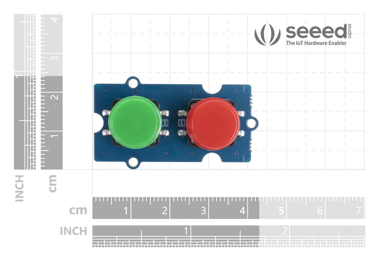 Seeed Studio 111020103 Dual Button Module With Keycaps &amp; Cable 3V to 5V Arduino Raspberry Pi Board - Image 7