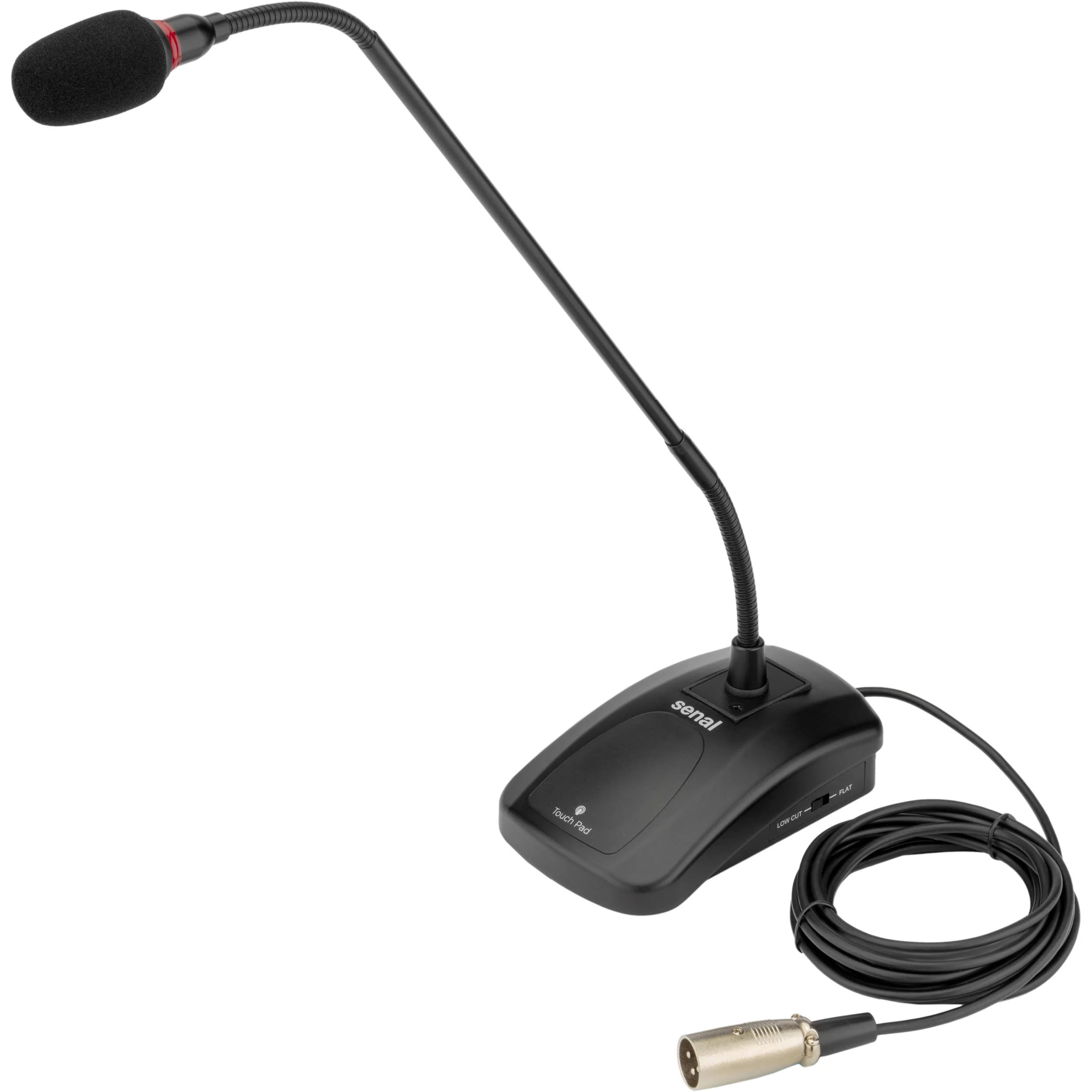 Senal MXGN-18C 18" Gooseneck Condenser Microphone with Integrated Base & Silent Touch Pad - Image 3