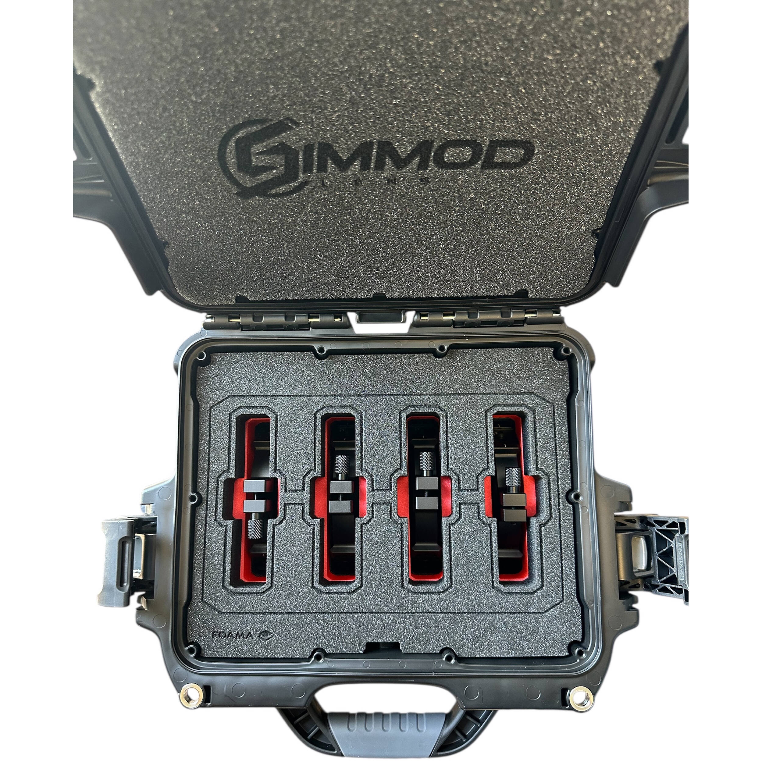 Simmod Four Clamp-On Lens Ring with NATO Rail Receiver Kit & Hard Case - Image 2