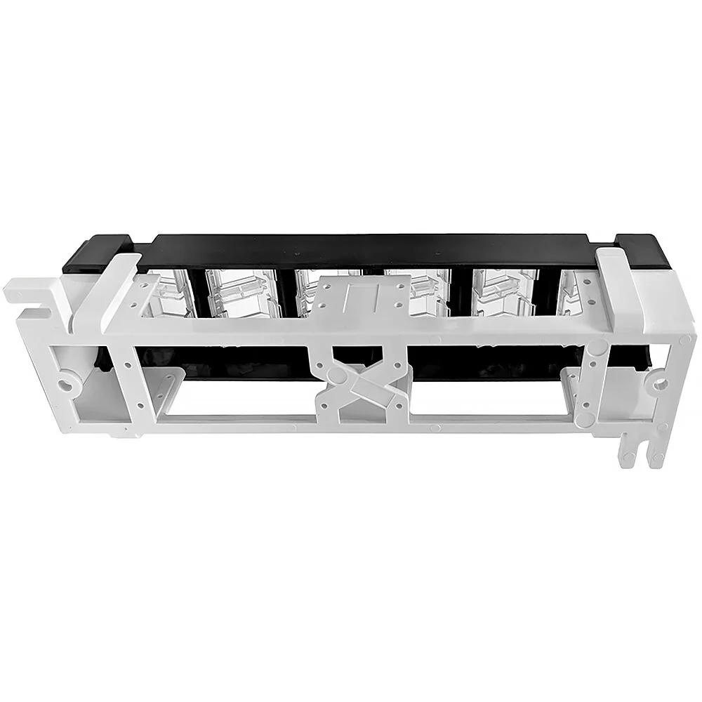 Simply45 12-Port Unloaded UTP Keystone Patch Panel (Black) - Image 2
