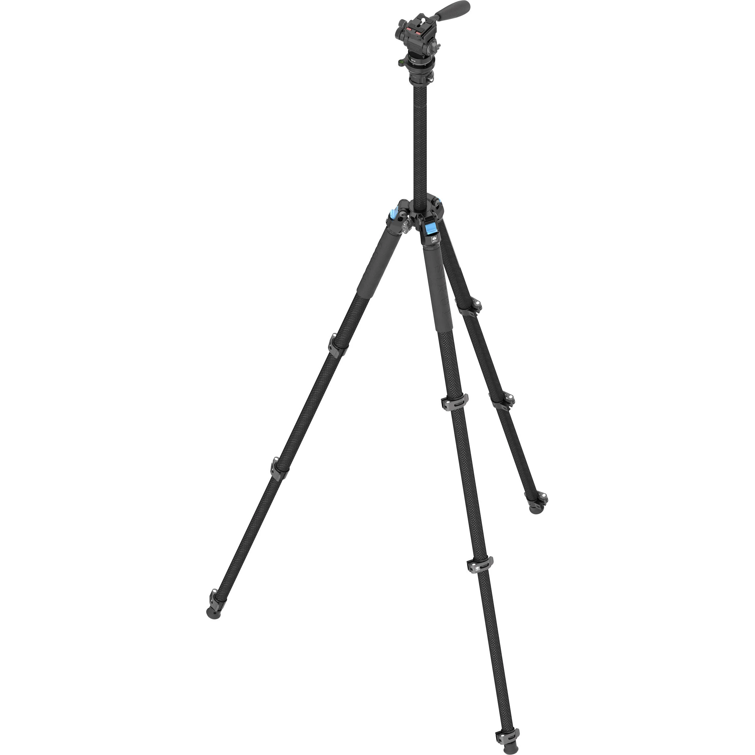 Sirui L-224F Carbon Fiber Video Tripod with KV-5 Pan/Tilt Head - Image 6