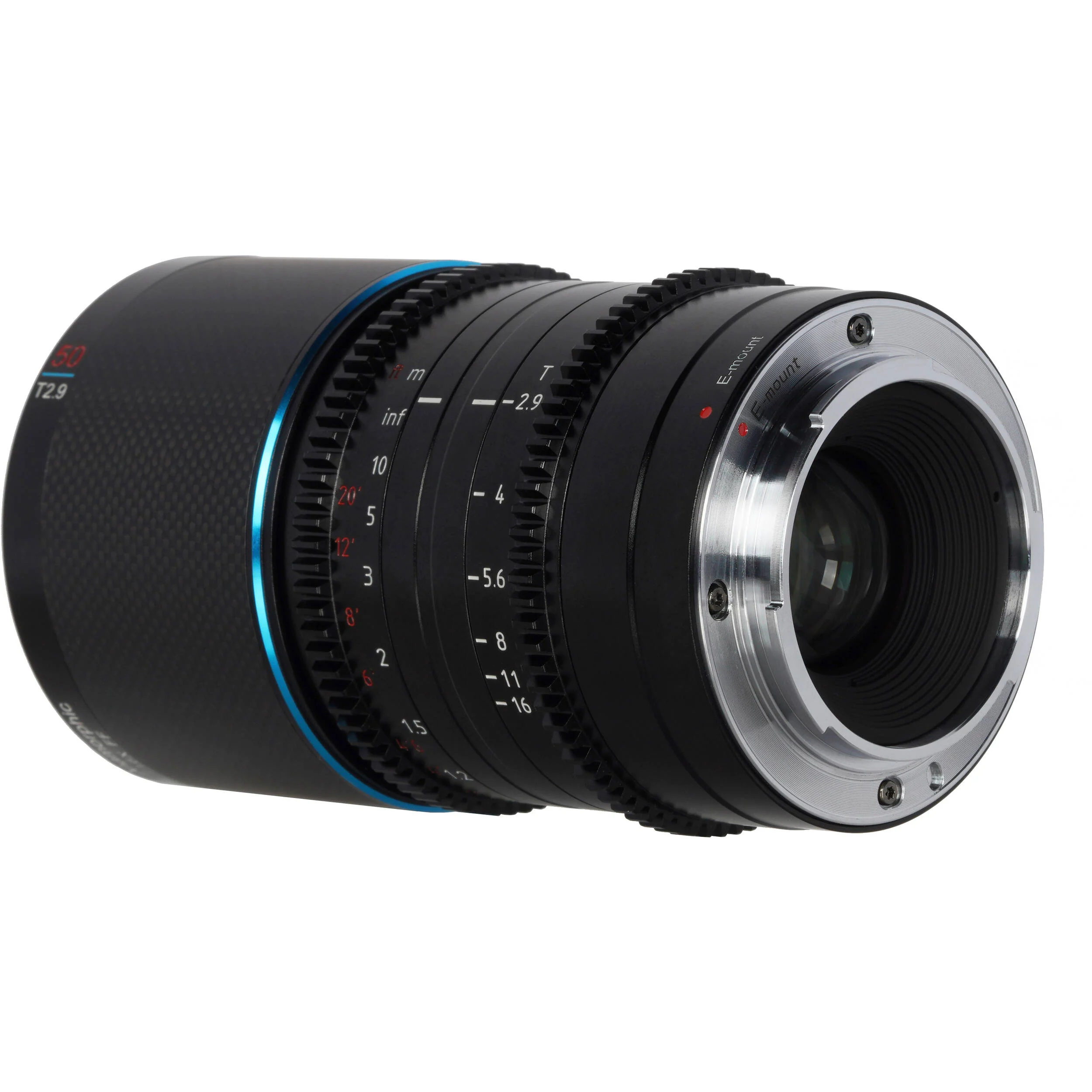 Sirui Saturn 50mm T2.9 1.6x Carbon Fiber Full-Frame Anamorphic Lens (Canon RF, Blue Flare) - Image 5