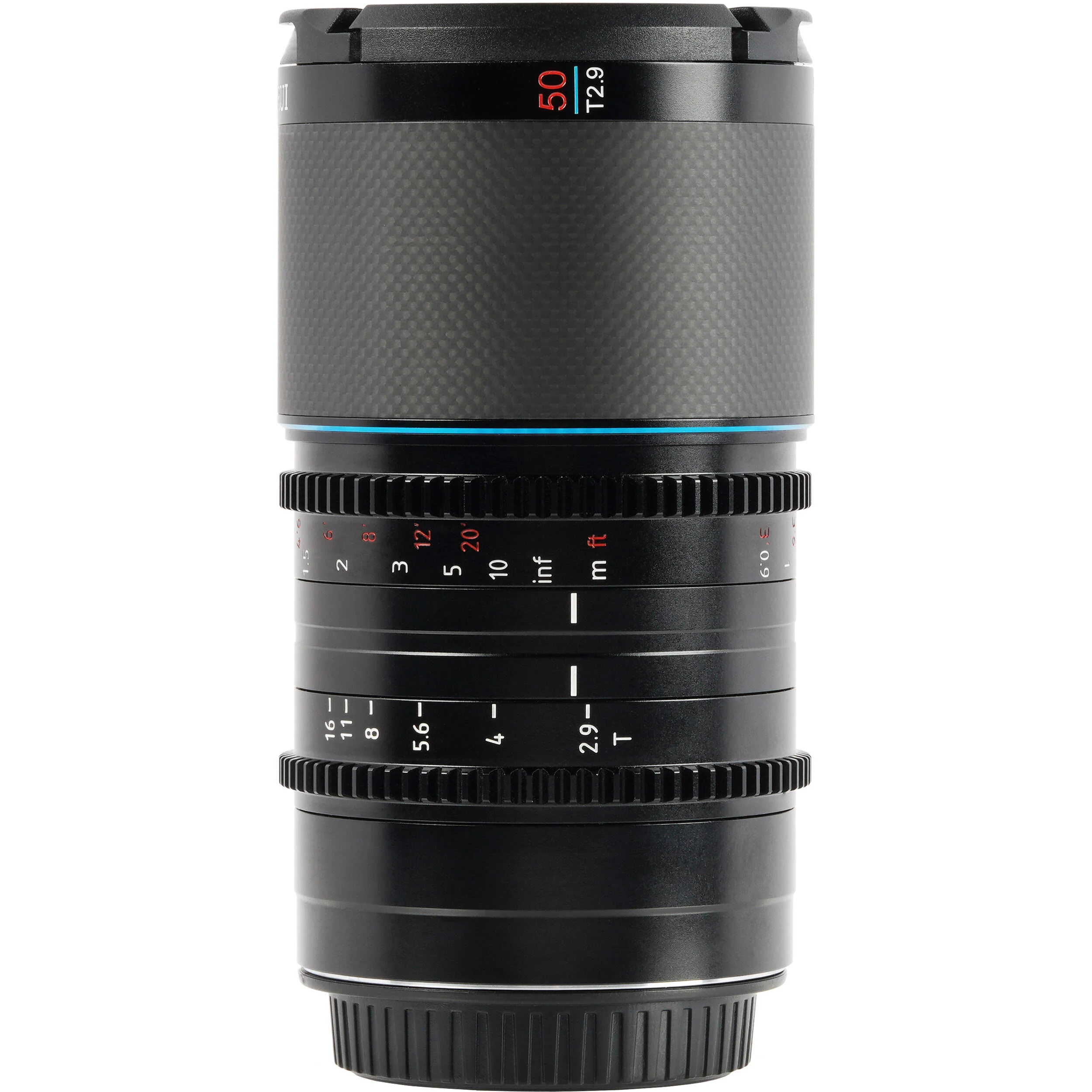 Sirui Saturn 50mm T2.9 1.6x Carbon Fiber Full-Frame Anamorphic Lens (FUJIFILM X, Neutral Flare)
