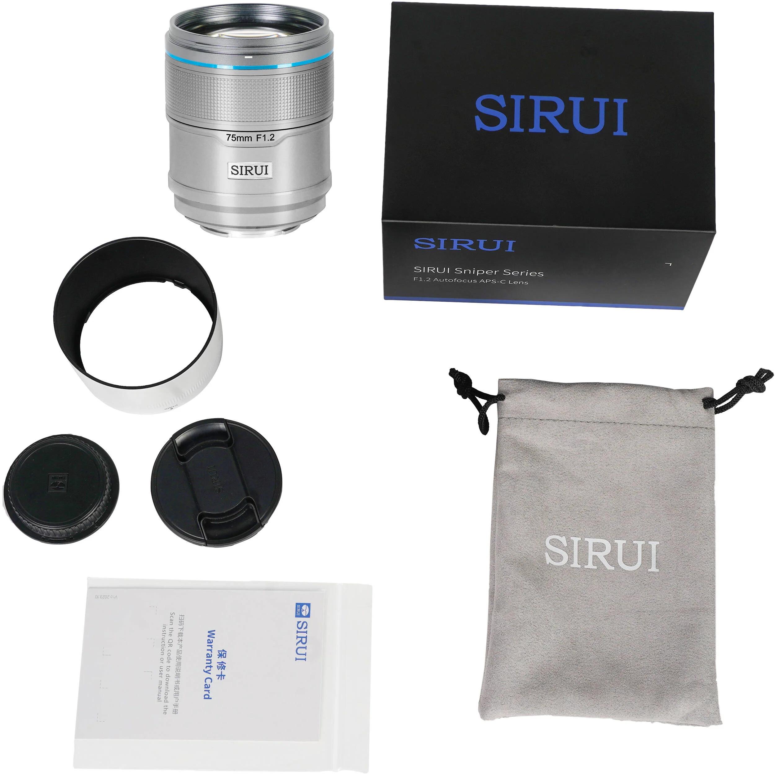 Sirui Sniper 75mm f/1.2 Autofocus Lens (Nikon Z, Silver) - Image 3