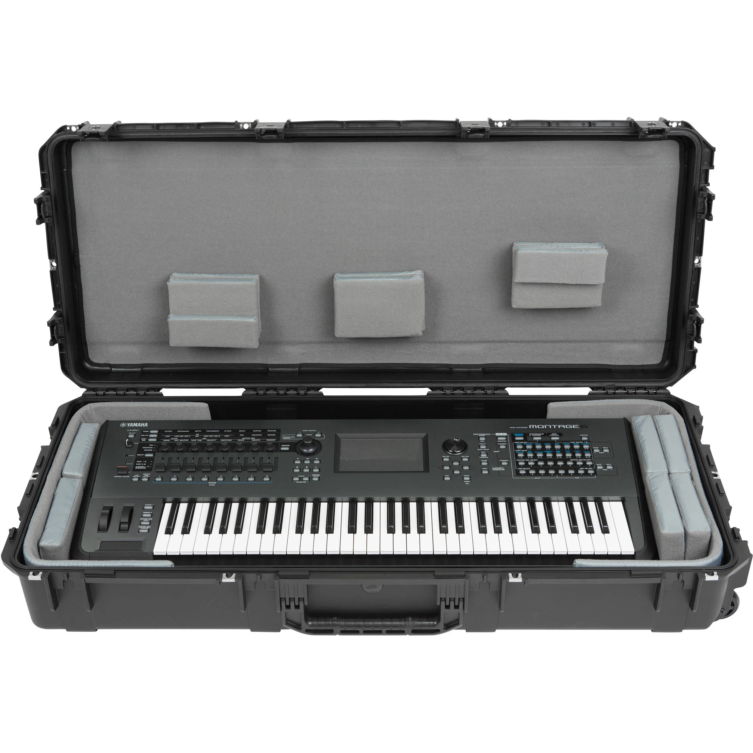 SKB iSeries 61-Note Wide Keyboard Case - with Think Tank Interior : 45 x 18 x 6.25" - Image 12