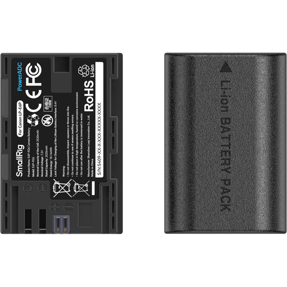 SmallRig E6P-BR26 Kit with 2 Batteries and 2-Bay USB Charger + Intelligent Display Kit - Image 3