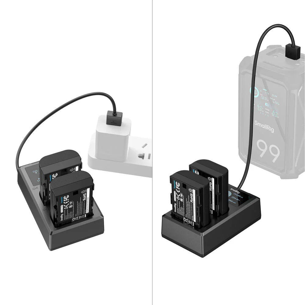 SmallRig E6P-BR26 Kit with 2 Batteries and 2-Bay USB Charger + Intelligent Display Kit - Image 6