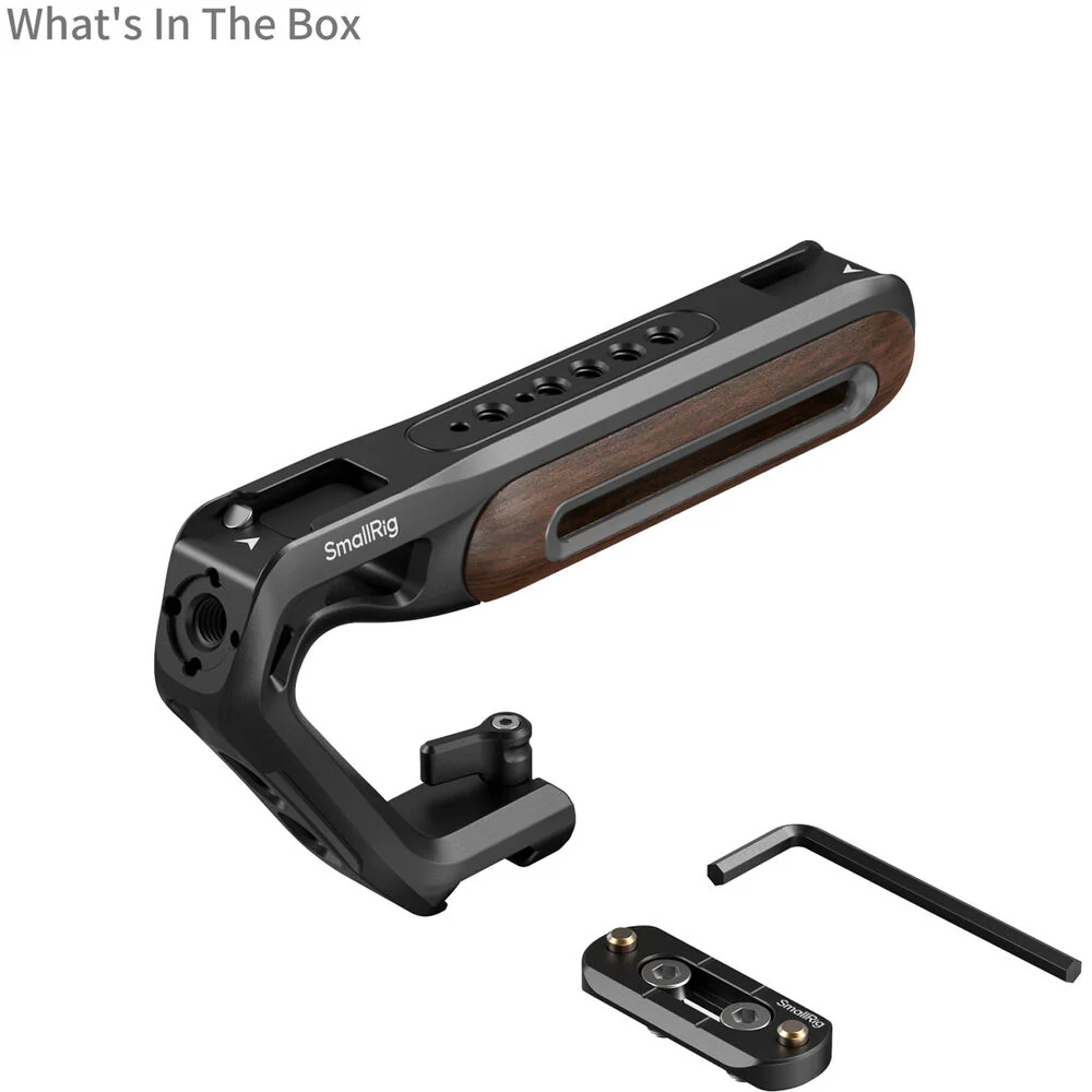 SmallRig Wooden Top Handle with NATO Clamp - Image 3