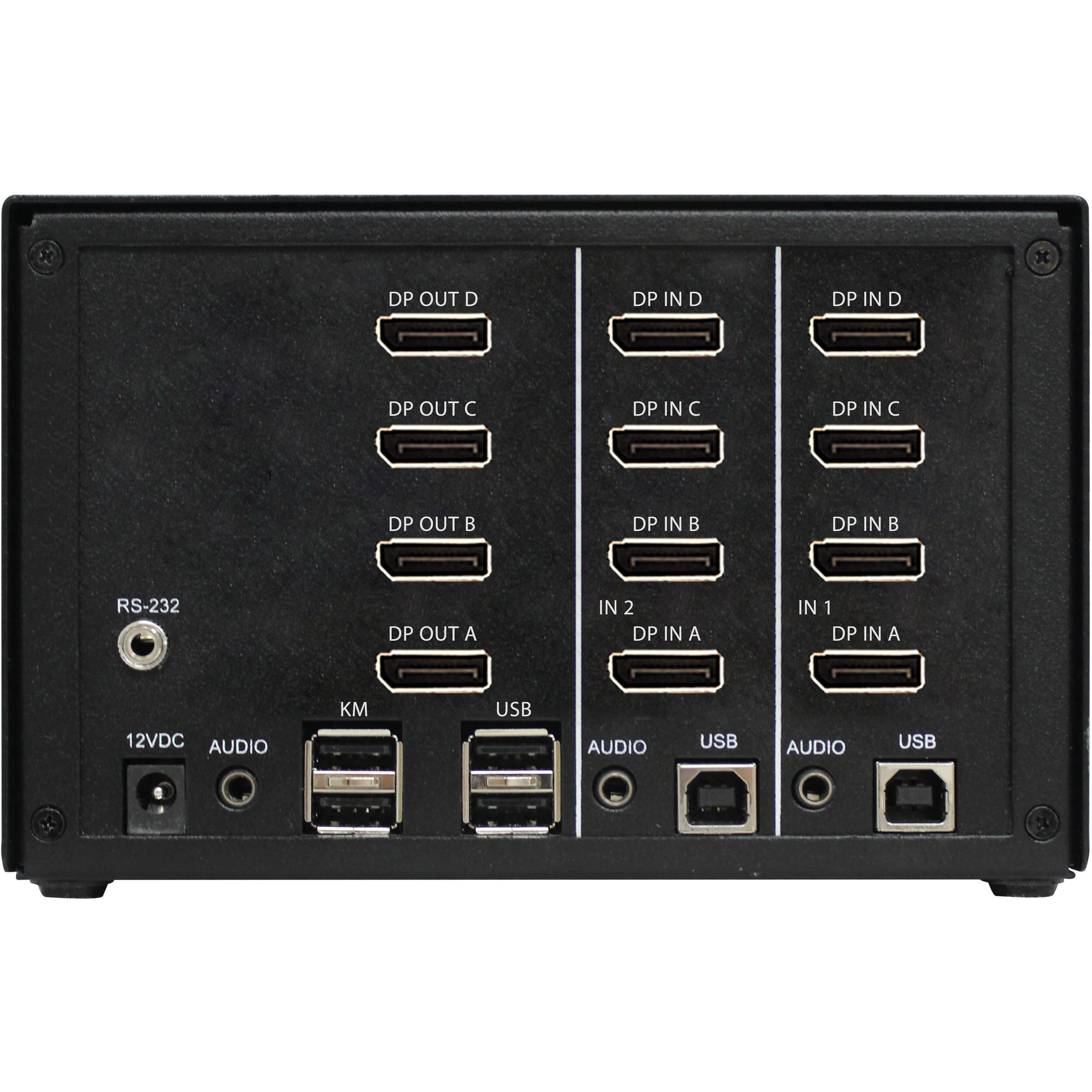 Smart-AVI 2-Port Quad-Head DisplayPort KVM Switch with Audio and USB 2.0 Support - Image 3