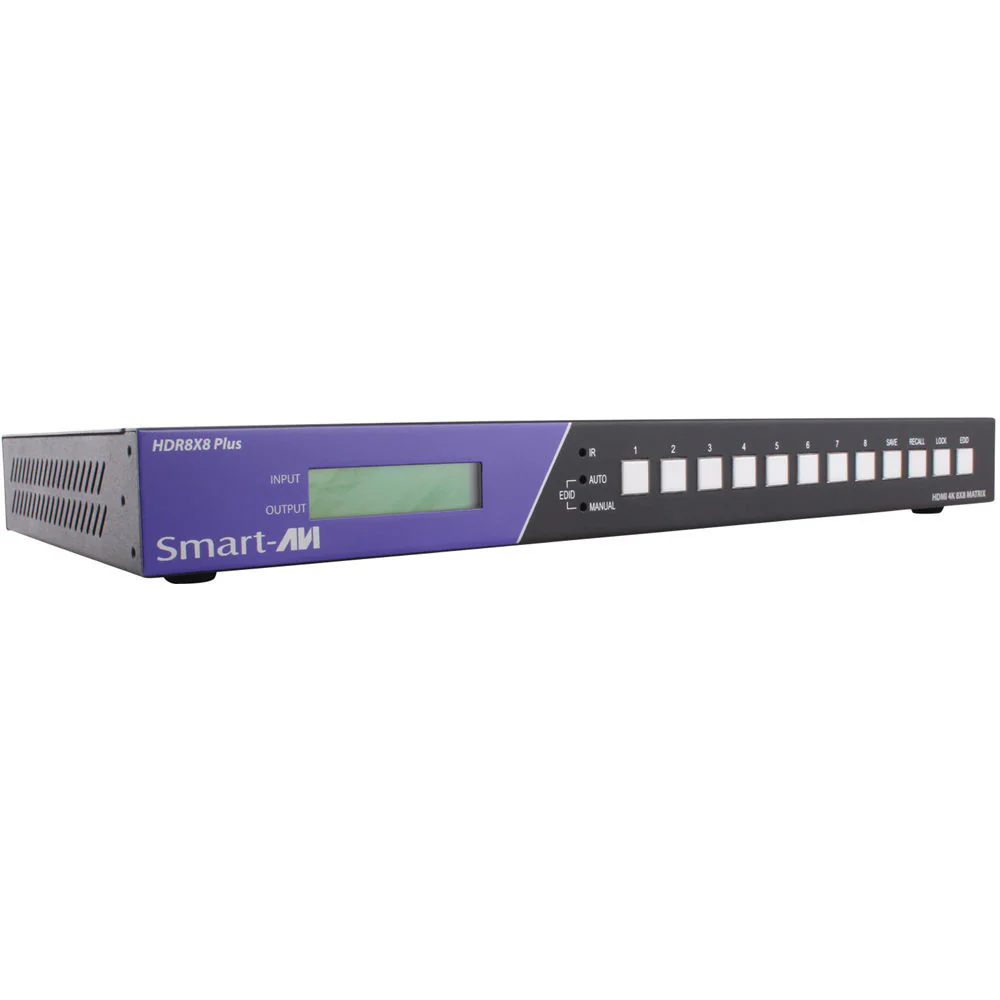 Smart-AVI HDR-8X8-PLUS-S 4K 8x8 HDMI Matrix Switch with IR Remote - Image 2
