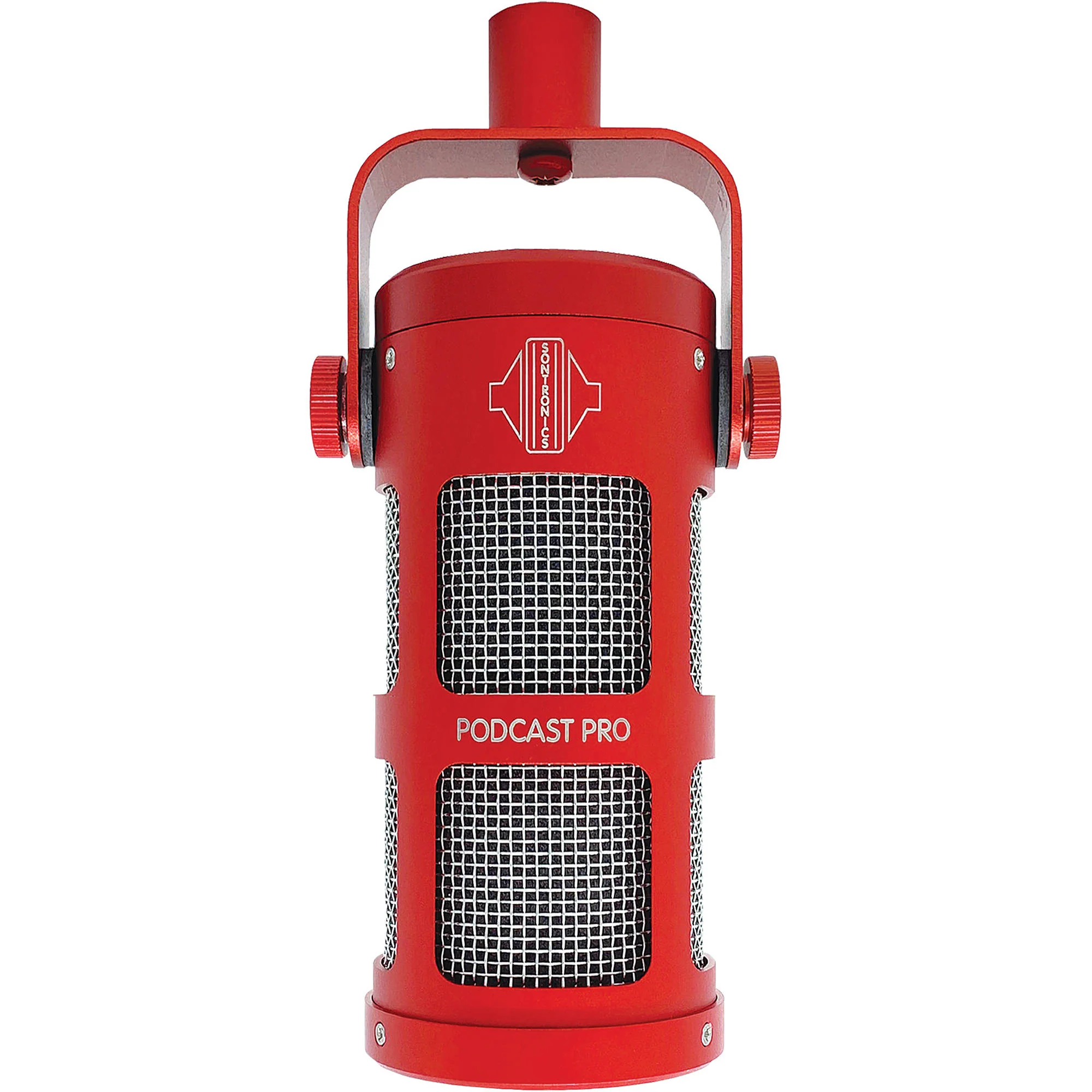 Sontronics PODCAST PRO Supercardioid Dynamic Broadcast Microphone (Red) - Image 3