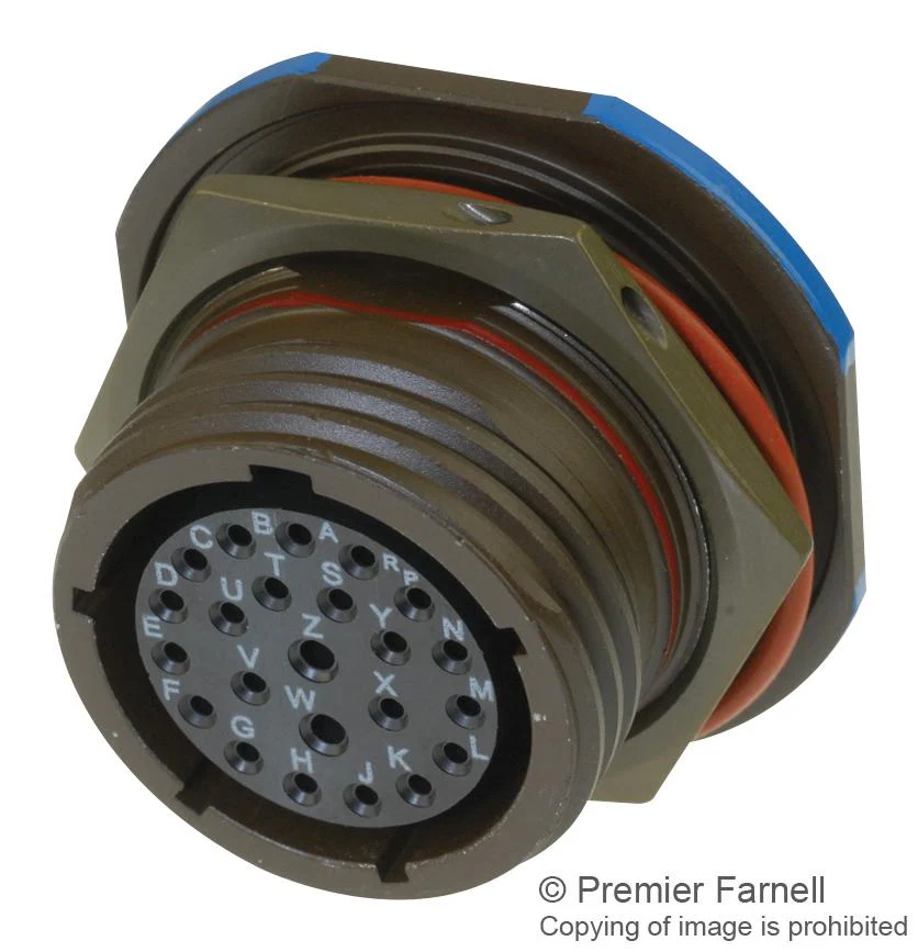 SOURIAU-SUNBANK / EATON D38999/24FJ43PN-LC Circular Connector, MIL-DTL-38999 Series III, DS38999/24 Series, Jam Nut Receptacle, 43 Contacts