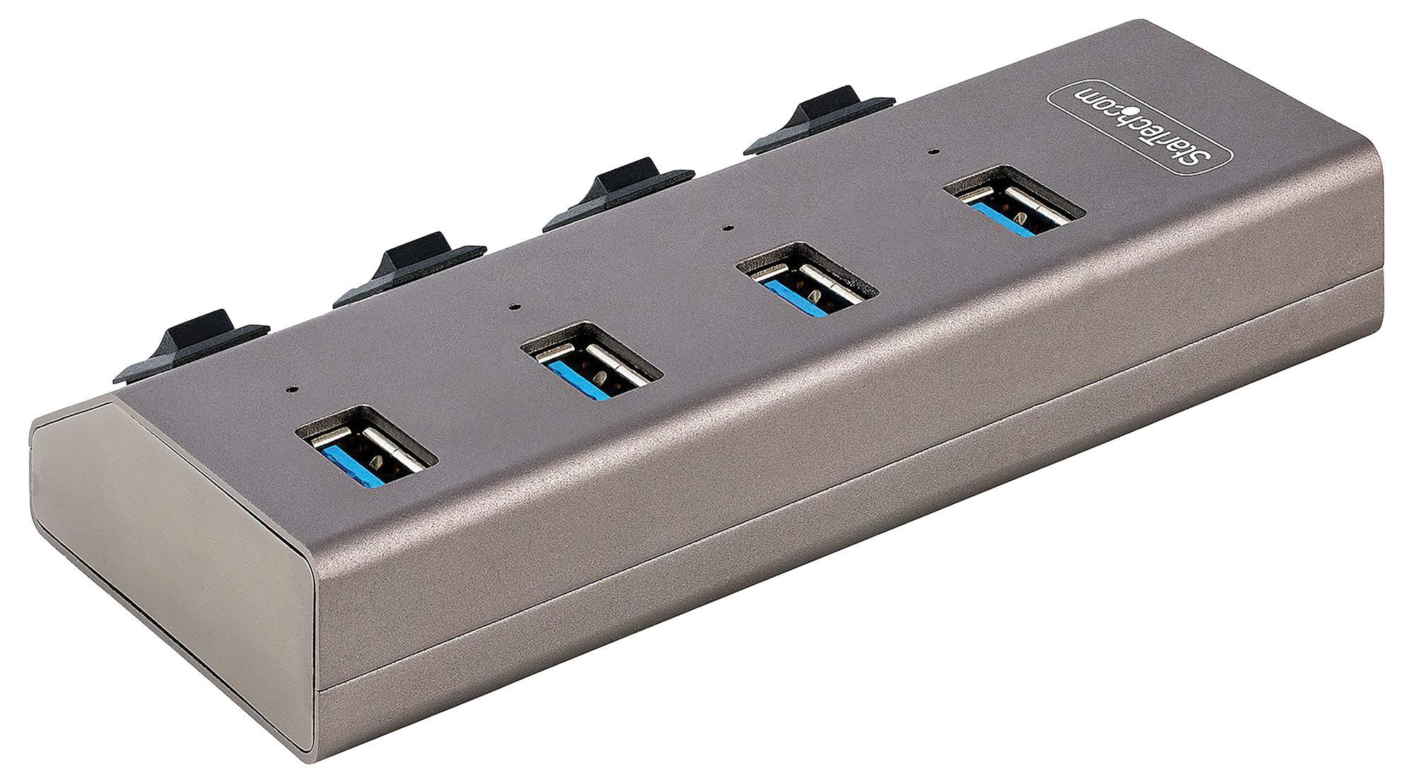 Startech 5G4AIBS-USB-HUB-EU 5G4AIBS-USB-HUB-EU Hub 4 Ports USB 3.0 5 Gbps Bus Powered With Optional Adaptor - Image 4