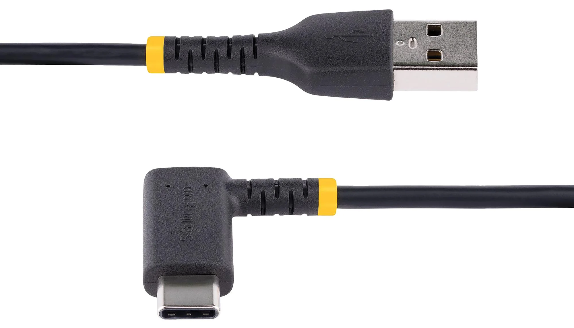 Startech R2ACR-1M-USB-CABLE R2ACR-1M-USB-CABLE USB Cable Type A Plug to 90&deg; C 1 m 3.3 ft 2.0 Black - Image 3