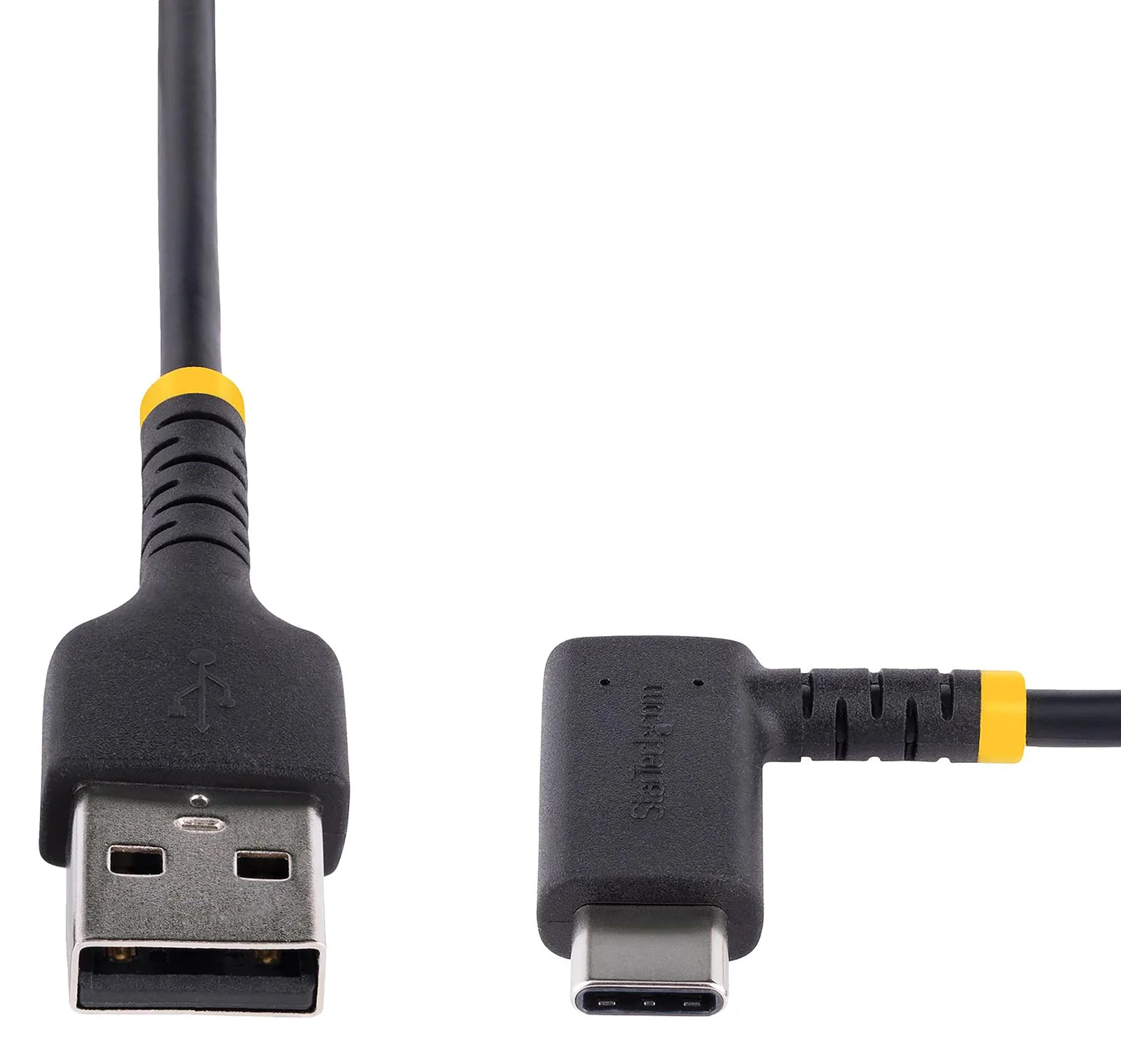 Startech R2ACR-1M-USB-CABLE R2ACR-1M-USB-CABLE USB Cable Type A Plug to 90&deg; C 1 m 3.3 ft 2.0 Black - Image 4