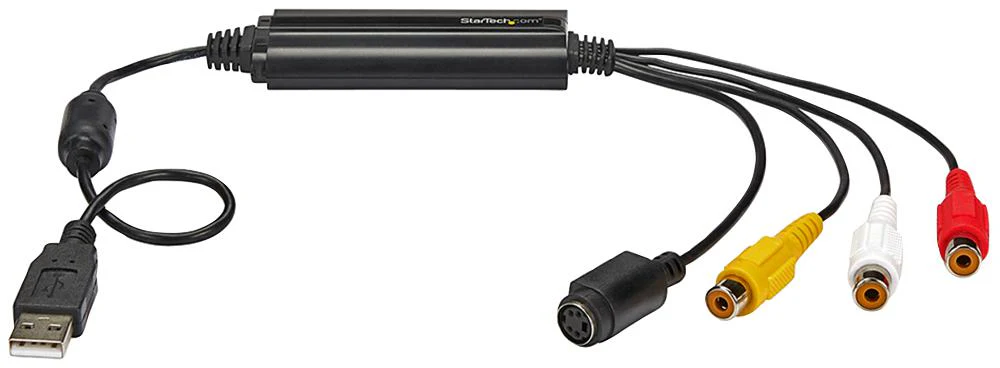 Startech SVID2USB232 SVID2USB232 Converter USB-A 2.0 to Composite &amp; S-Video 480 Mbps Twain Support Windows - Image 2