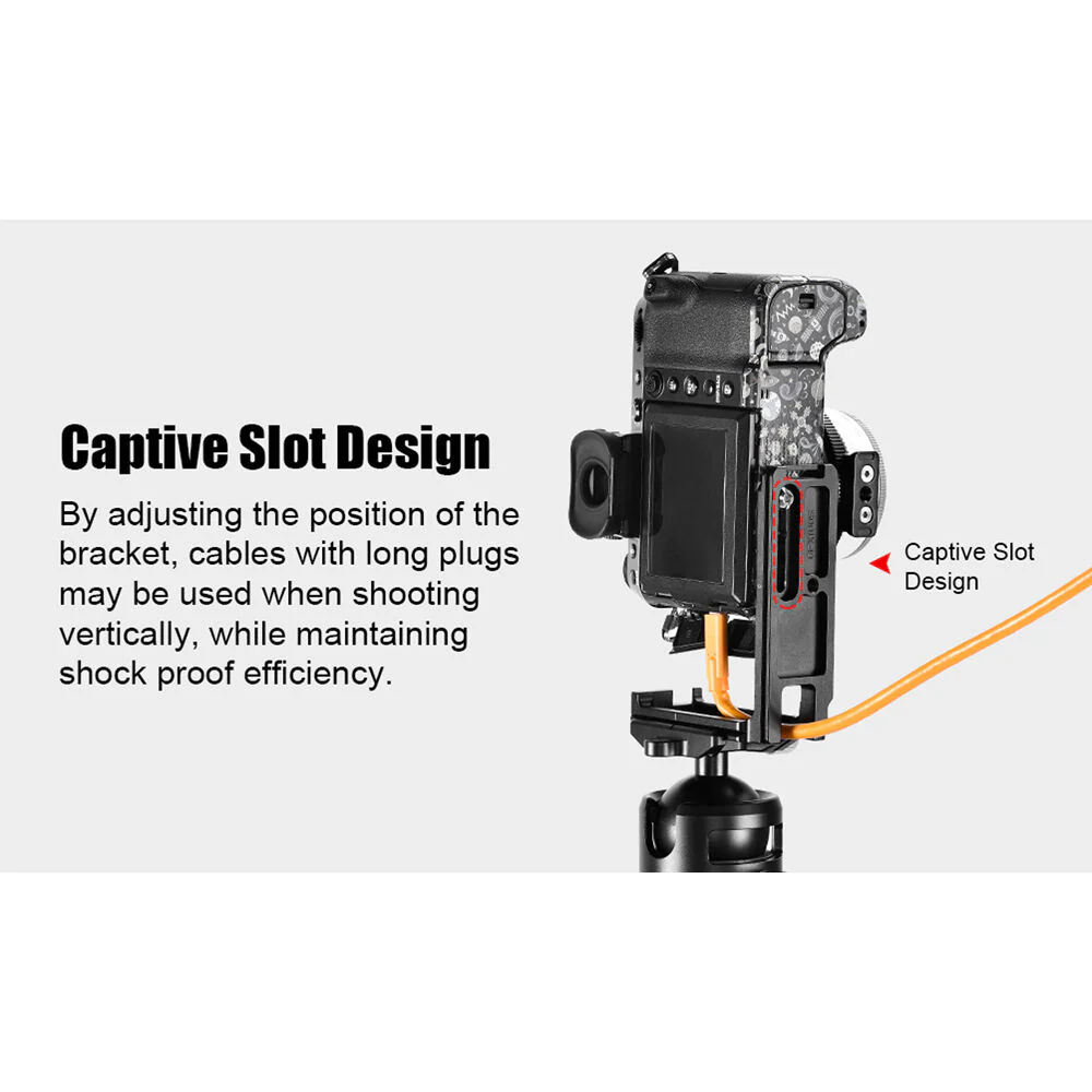 Sunwayfoto Custom L-Bracket for Fujifilm GFX 100S - Image 5