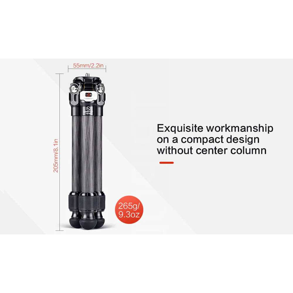 Sunwayfoto T16C20N II Mini Carbon Fiber Tripod Legs - Image 5