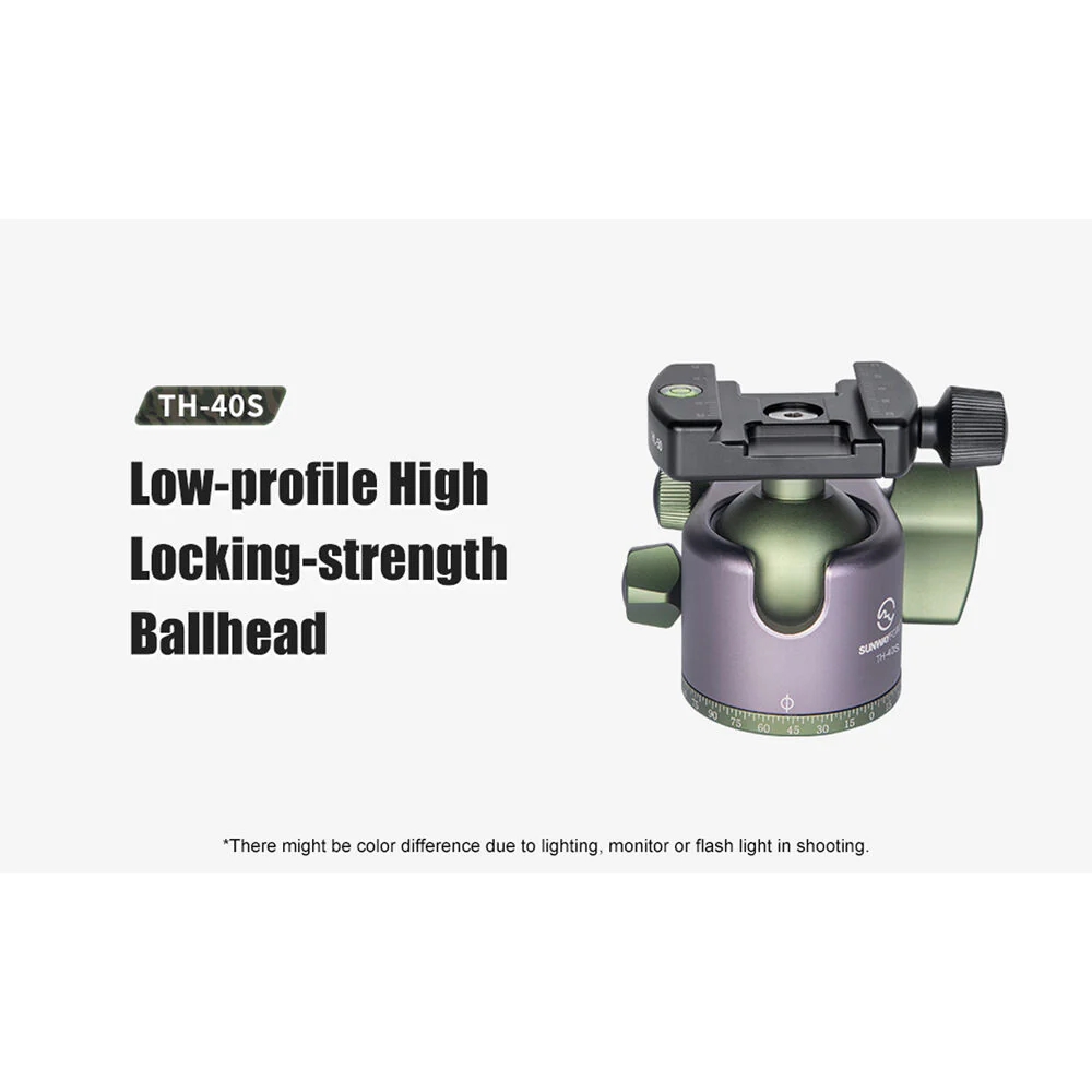 Sunwayfoto TH-40S Low-Profile High Locking-Strength Ball Head - Image 3
