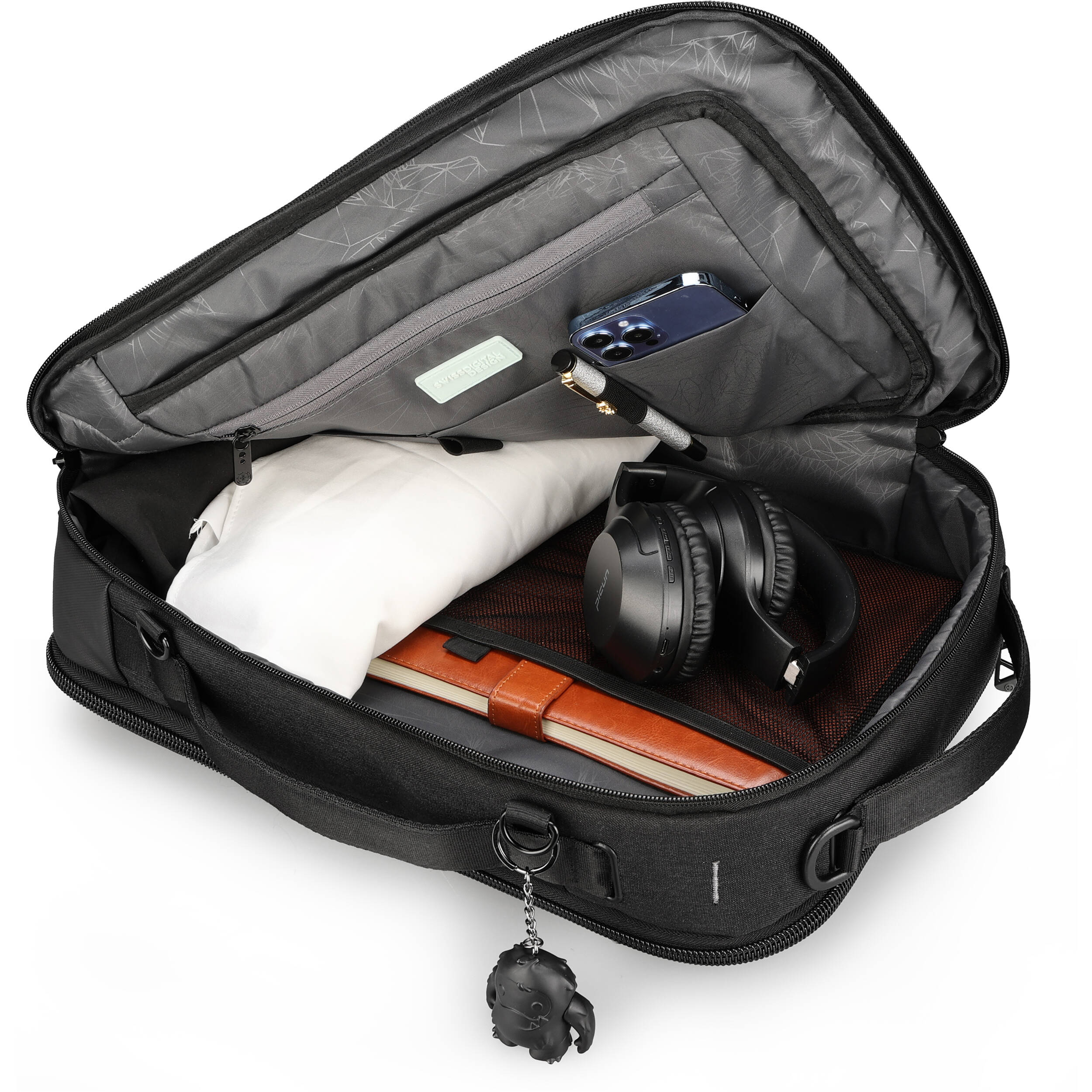 Swissdigital BERG Hybrid Briefcase (Black) - Image 5