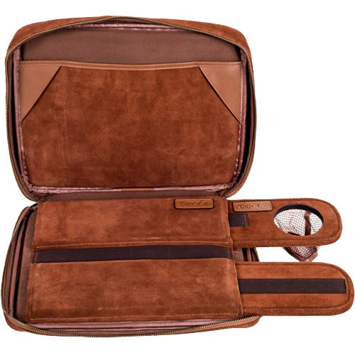 TaboLap Workstation Laptop Case for up to 13" Device (Suede Leather, Saddle Brown) - Image 7