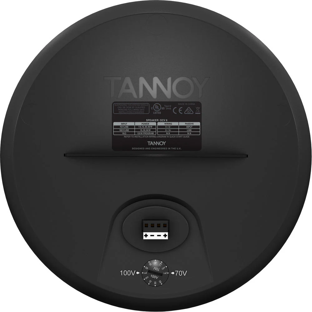 Tannoy 6" Coaxial Full-Range Pendant Loudspeaker (Black) - Image 7