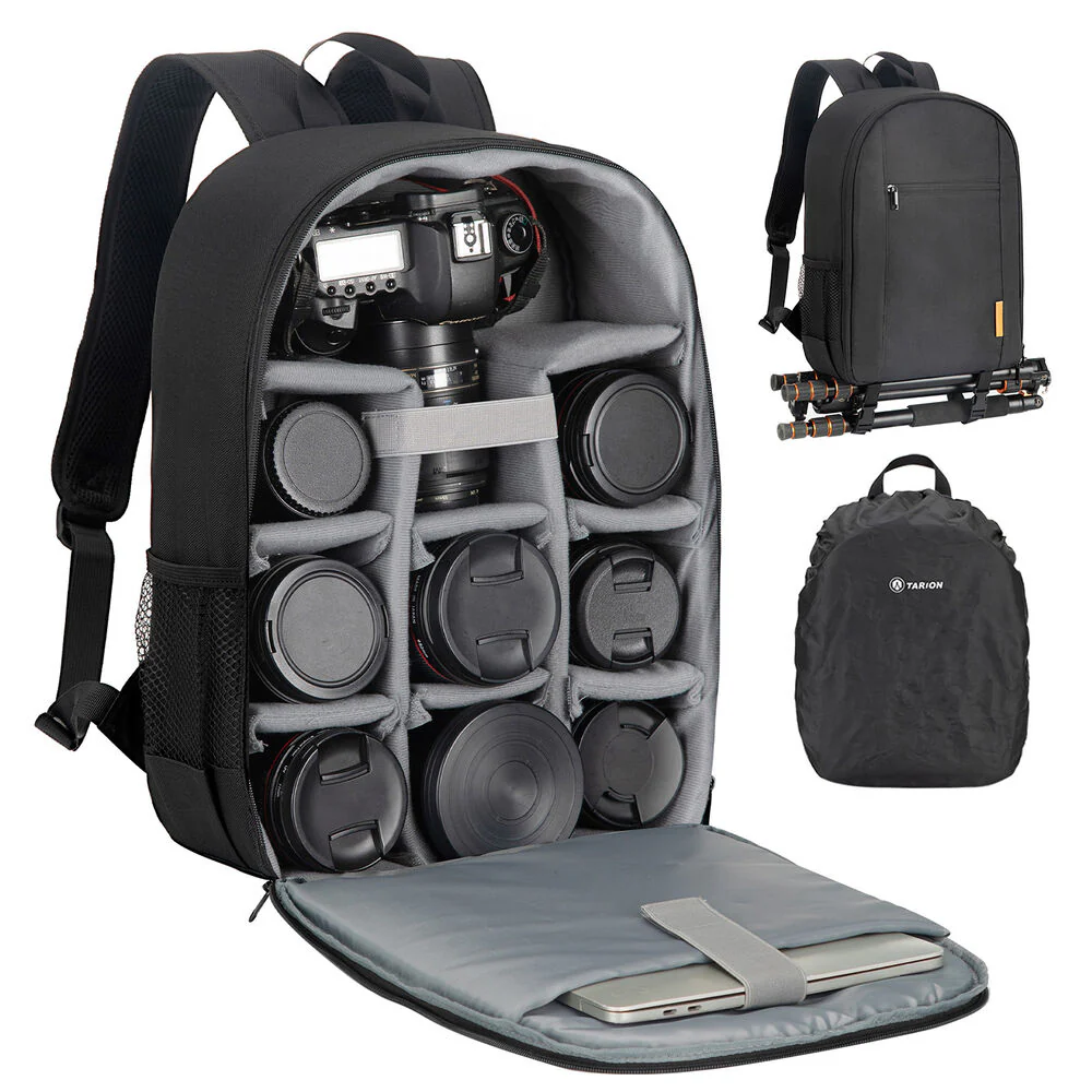 TARION TB-M Camera Backpack (Black) - Image 3