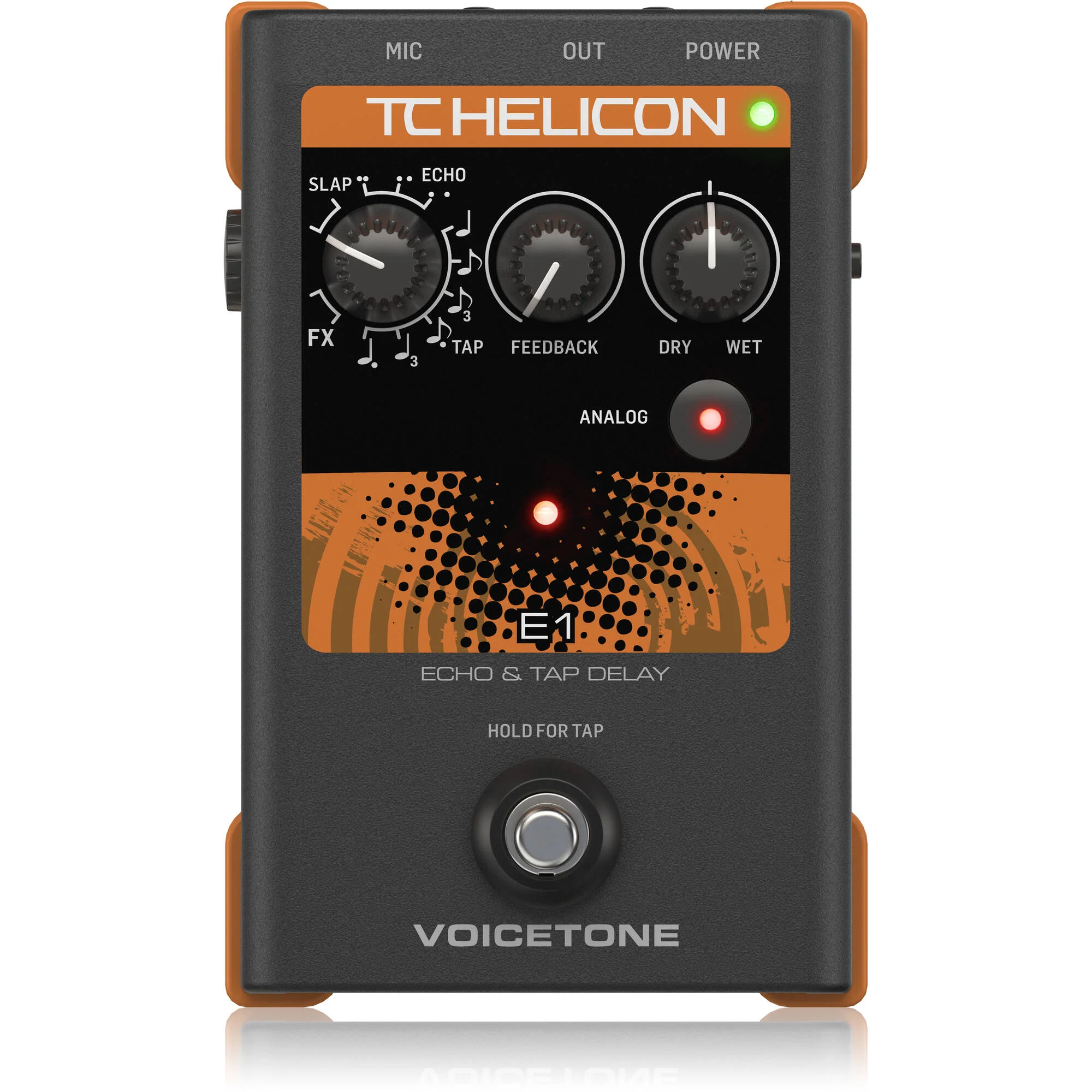 TC-Helicon VoiceTone E1 Vocal Echo FX Pedal - Image 2