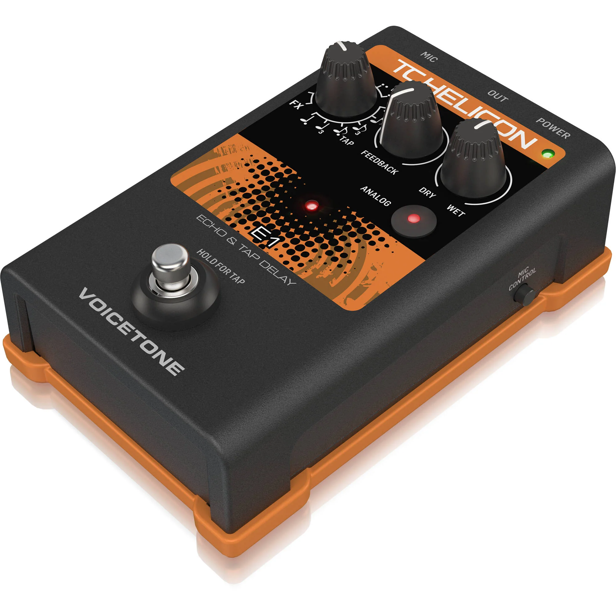 TC-Helicon VoiceTone E1 Vocal Echo FX Pedal - Image 3