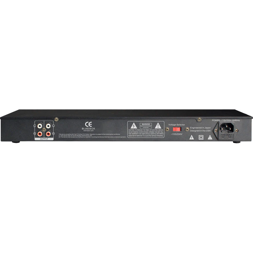 Technical Pro BLUEDECK2 Rack Mountable Bluetooth Audio Receiver (1 RU) - Image 2