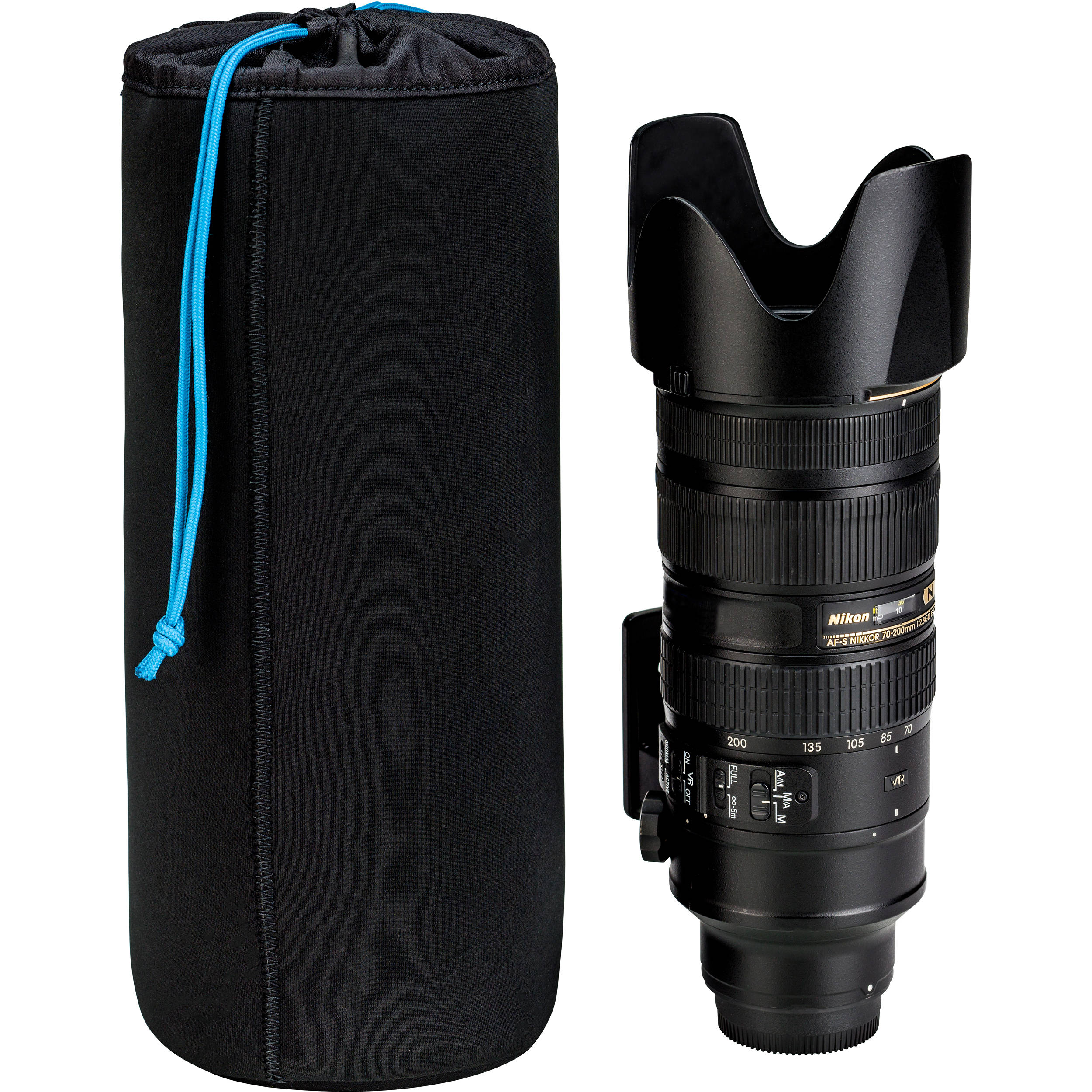 Tenba Soft Neoprene Lens Pouch (Black, 12 x 5") - Image 4