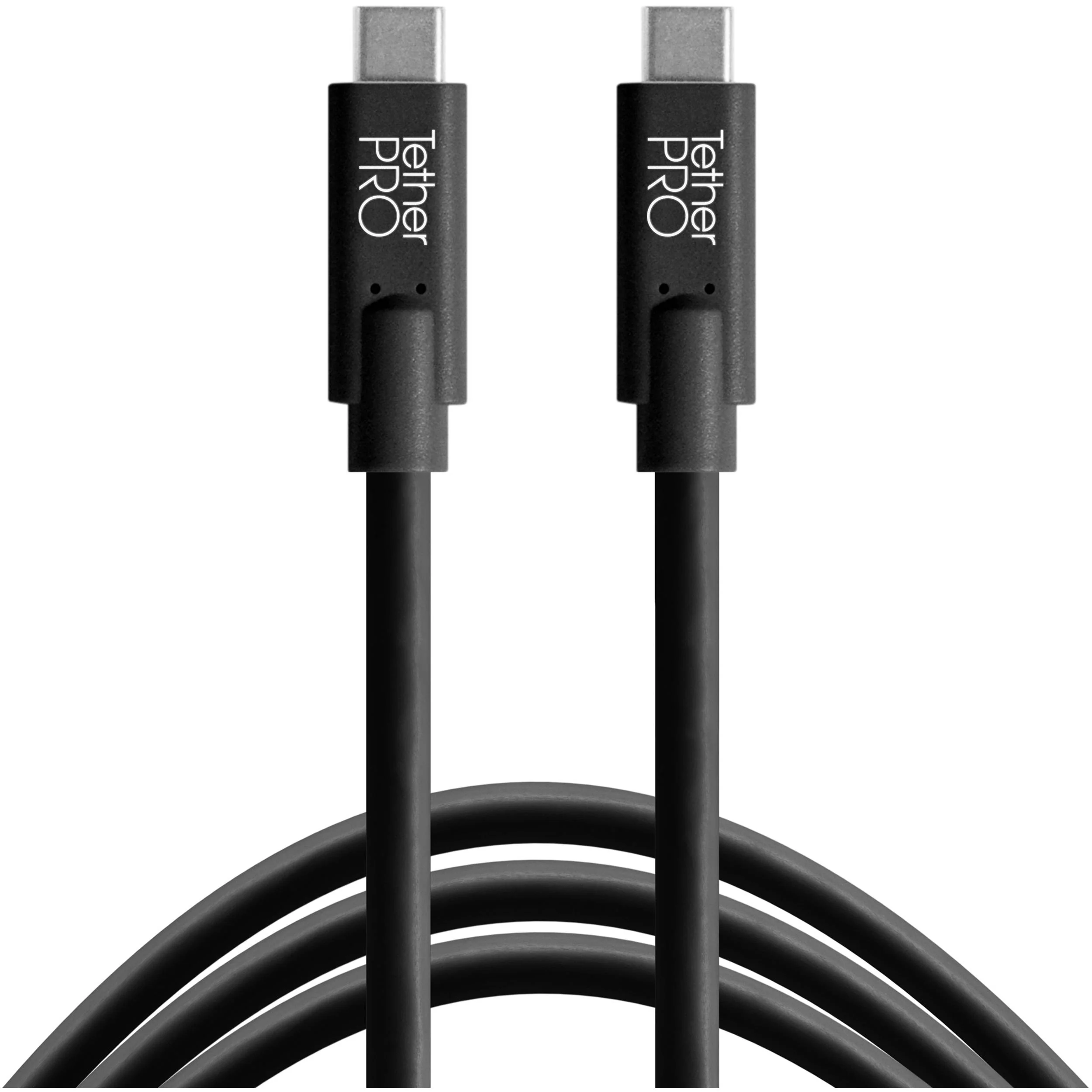 Tether Tools TetherPro USB Cable with TetherBLOCK Quick Release Plate Kit (USB Type-C Male to USB Type-C Male, Black) - Image 3
