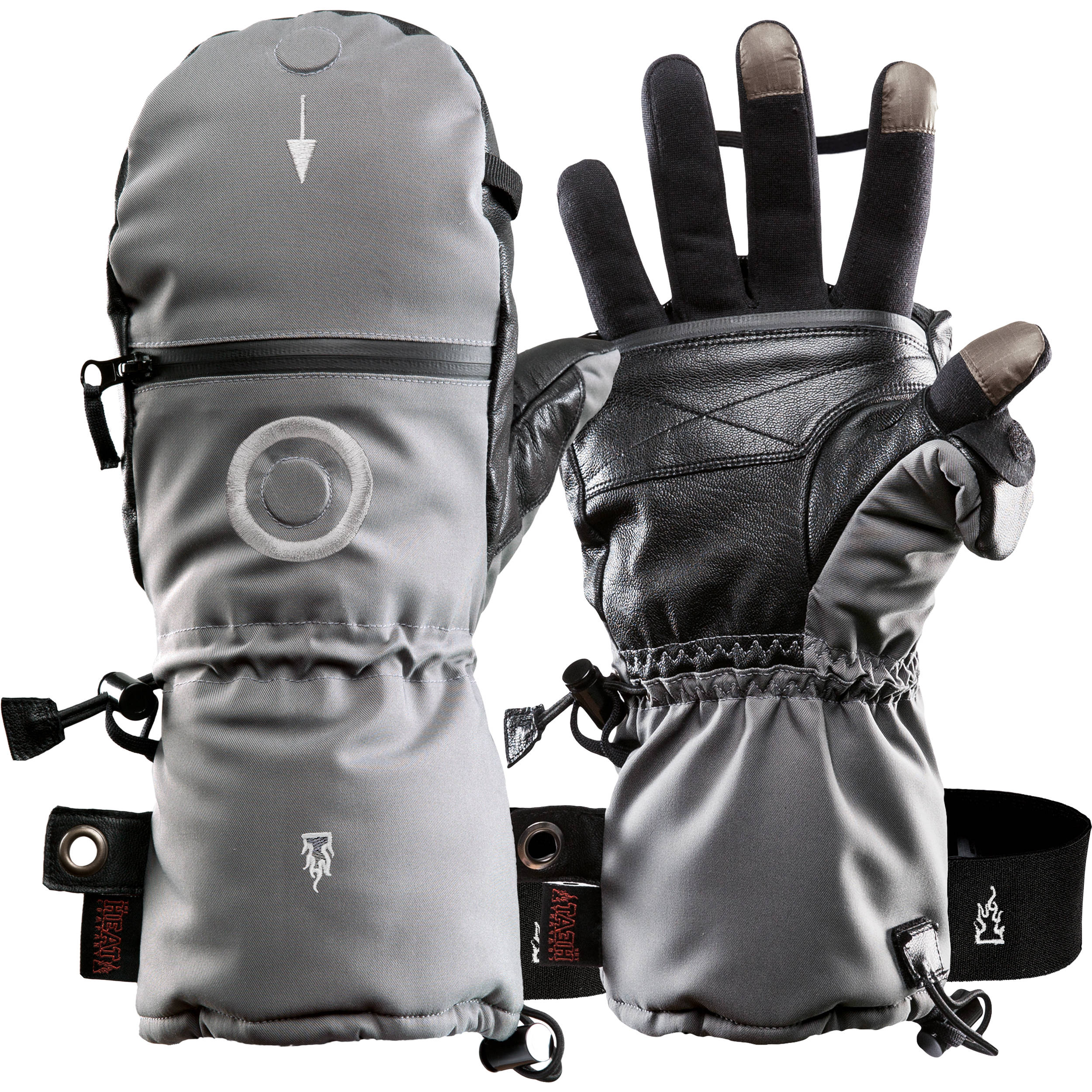 The Heat Company Heat 3 Smart Mittens/Gloves (Size 13, Tarmac Green) - Image 5