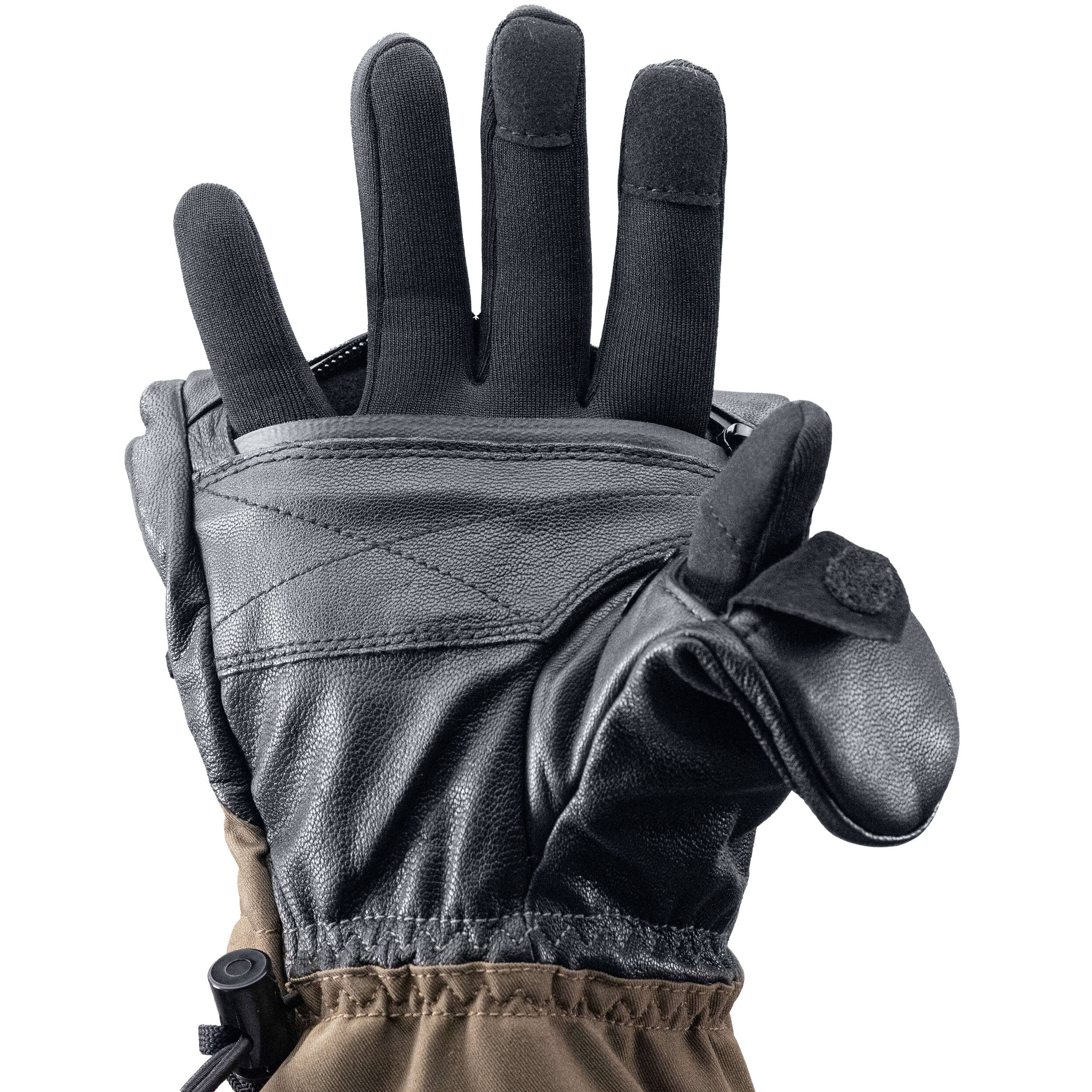 The Heat Company Shell Mittens (Size 6-7, Black) - Image 5