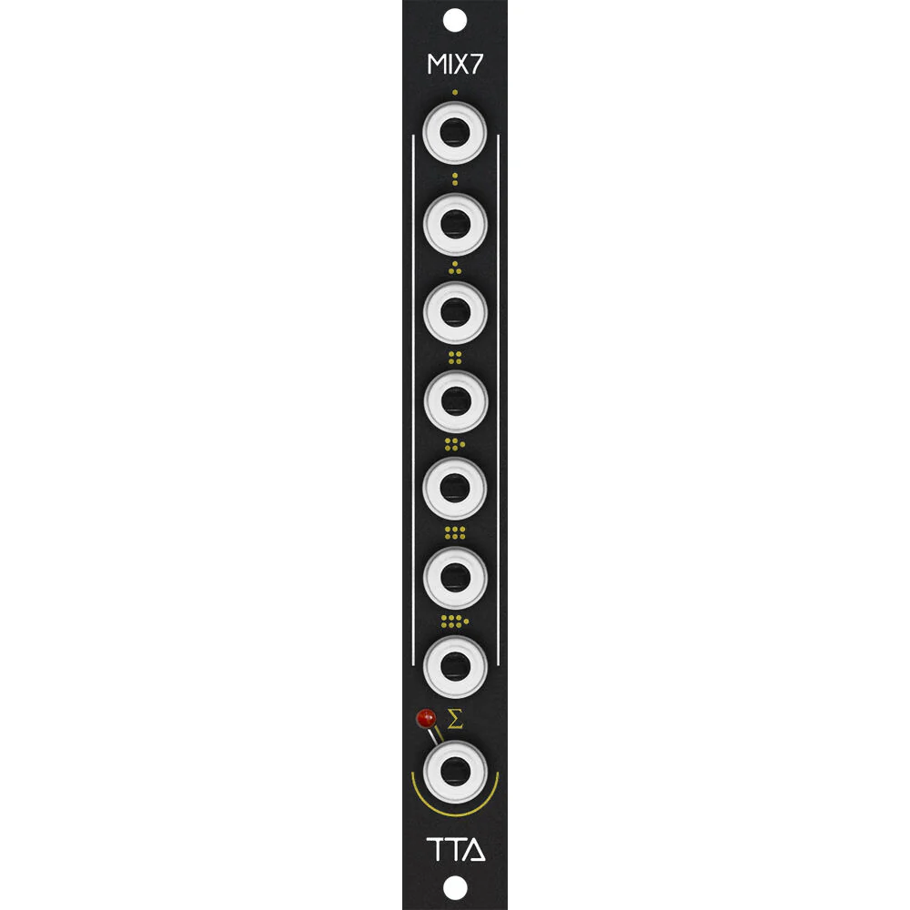 TipTop Audio MX7 Passive Summing Mixer Eurorack Module (3 HP, Black)