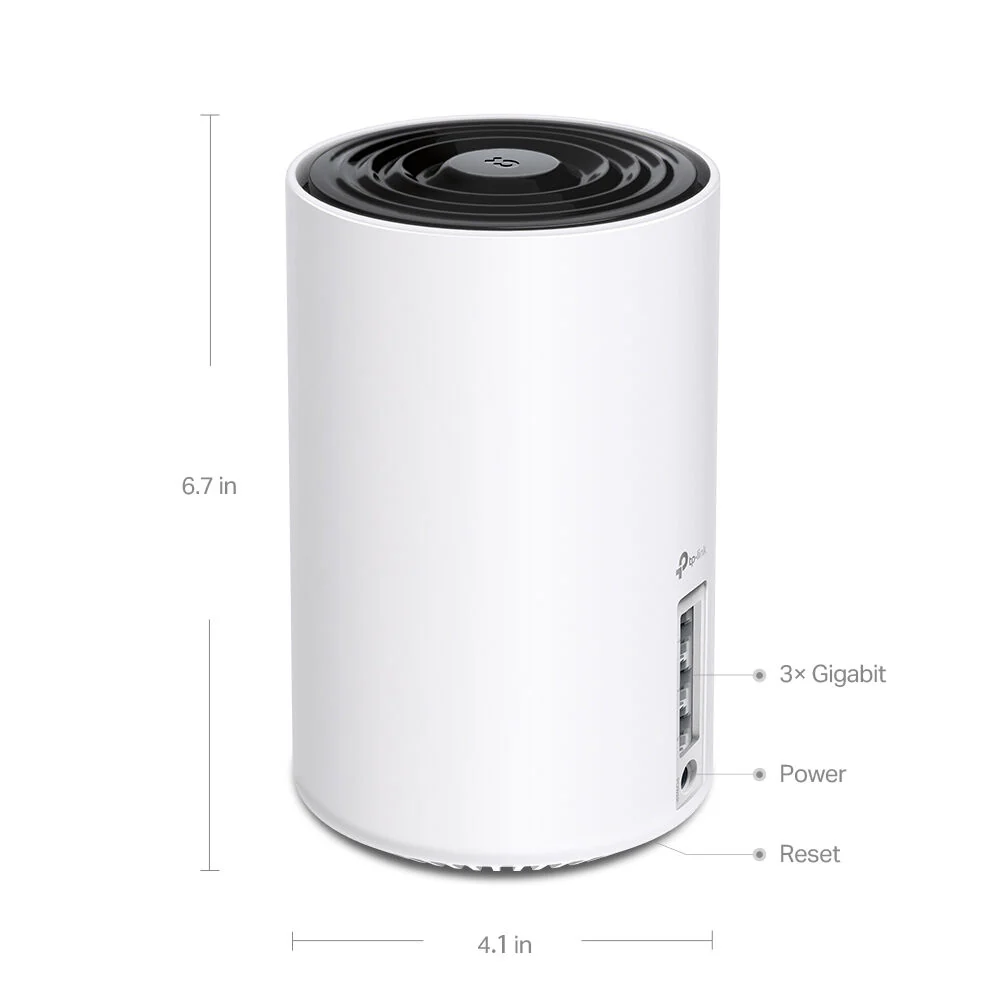 TP-Link Deco XE75 AXE5400 Wireless Tri-Band Gigabit Mesh Wi-Fi System (3-Pack) - Image 2
