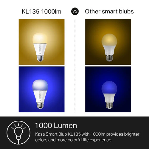 TP-Link KL135 Kasa Smart Wi-Fi Light Bulb (Multicolor, 8-Pack) - Image 6