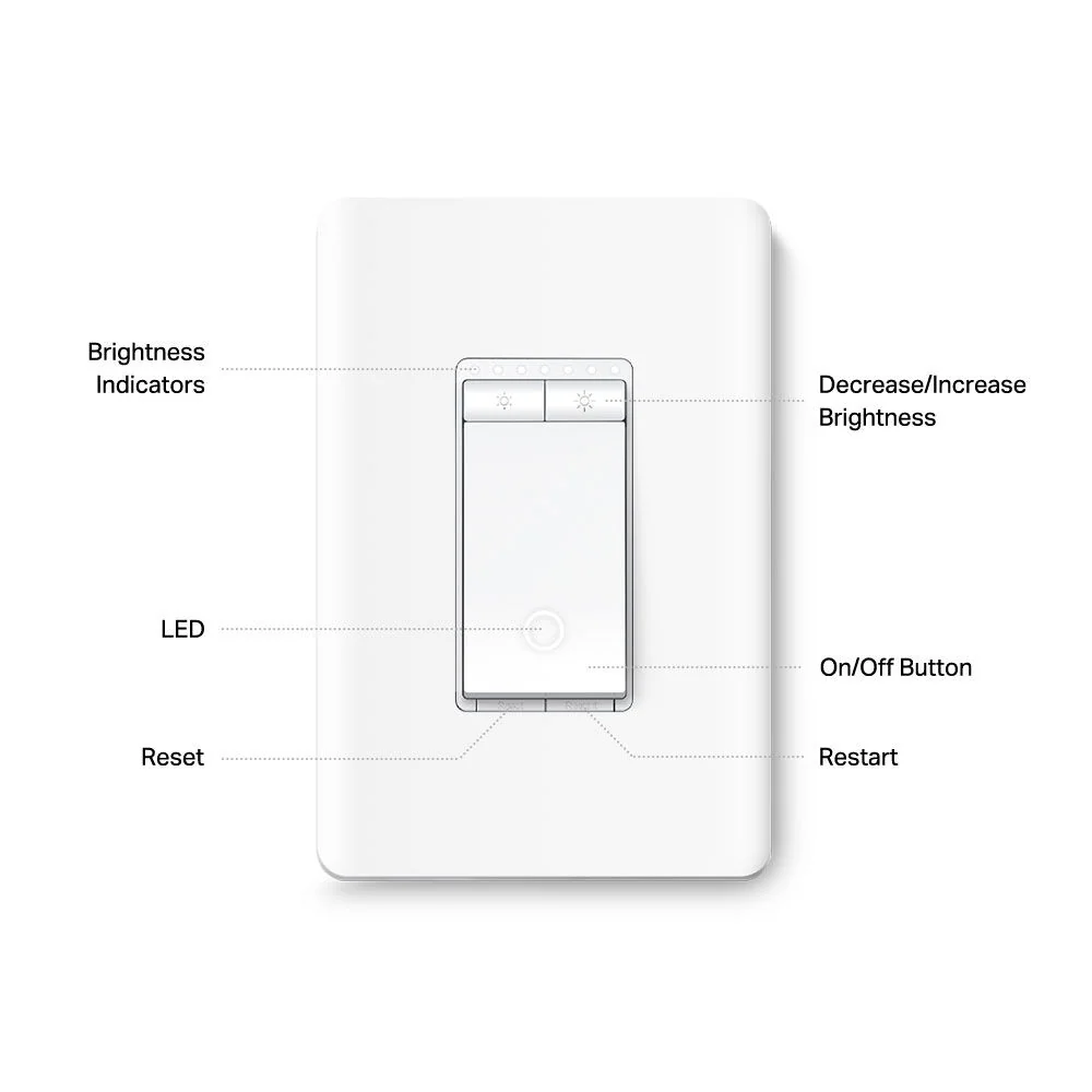 TP-Link Tapo S500D Smart Wi-Fi Light Switch & Dimmer (2-Pack) - Image 3