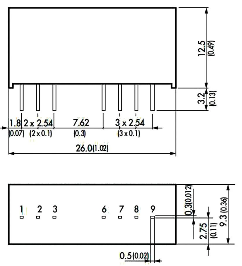 Traco Power TMR 2-2411WI TMR 2-2411WI Isolated Through Hole DC/DC Converter 4:1 Input ITE 2 W 1 Output 5 V 400 mA - Image 2