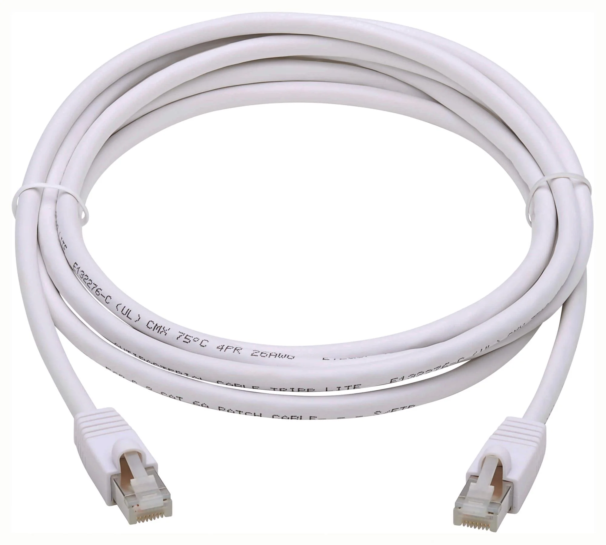 TRIPP-LITE N262AB-014-WH N262AB-014-WH Enet Cable RJ45 PLUG-PLUG 14FT White - Image 3
