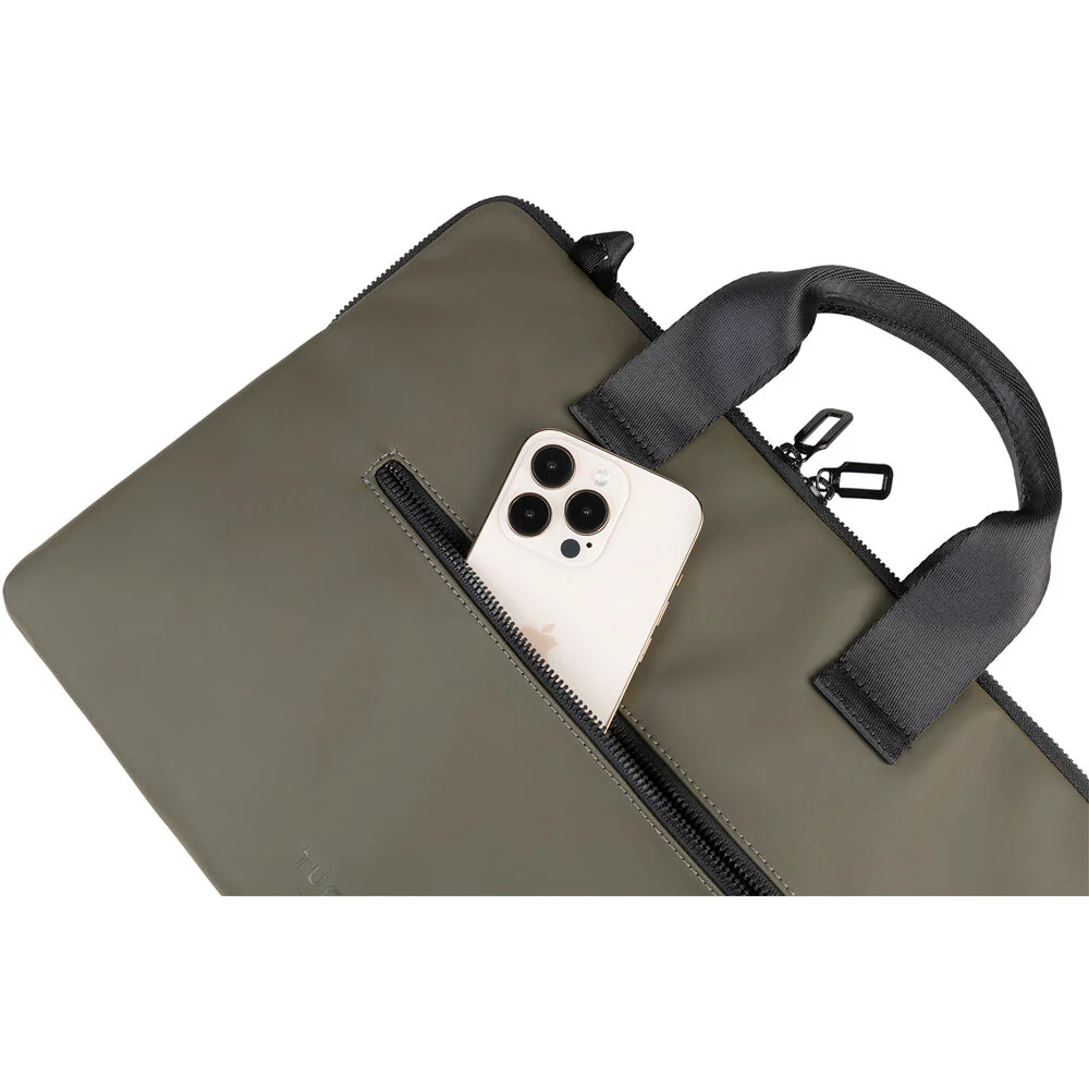 Tucano Gommo 15-16" Slim Brief Laptop Bag (Green) - Image 5